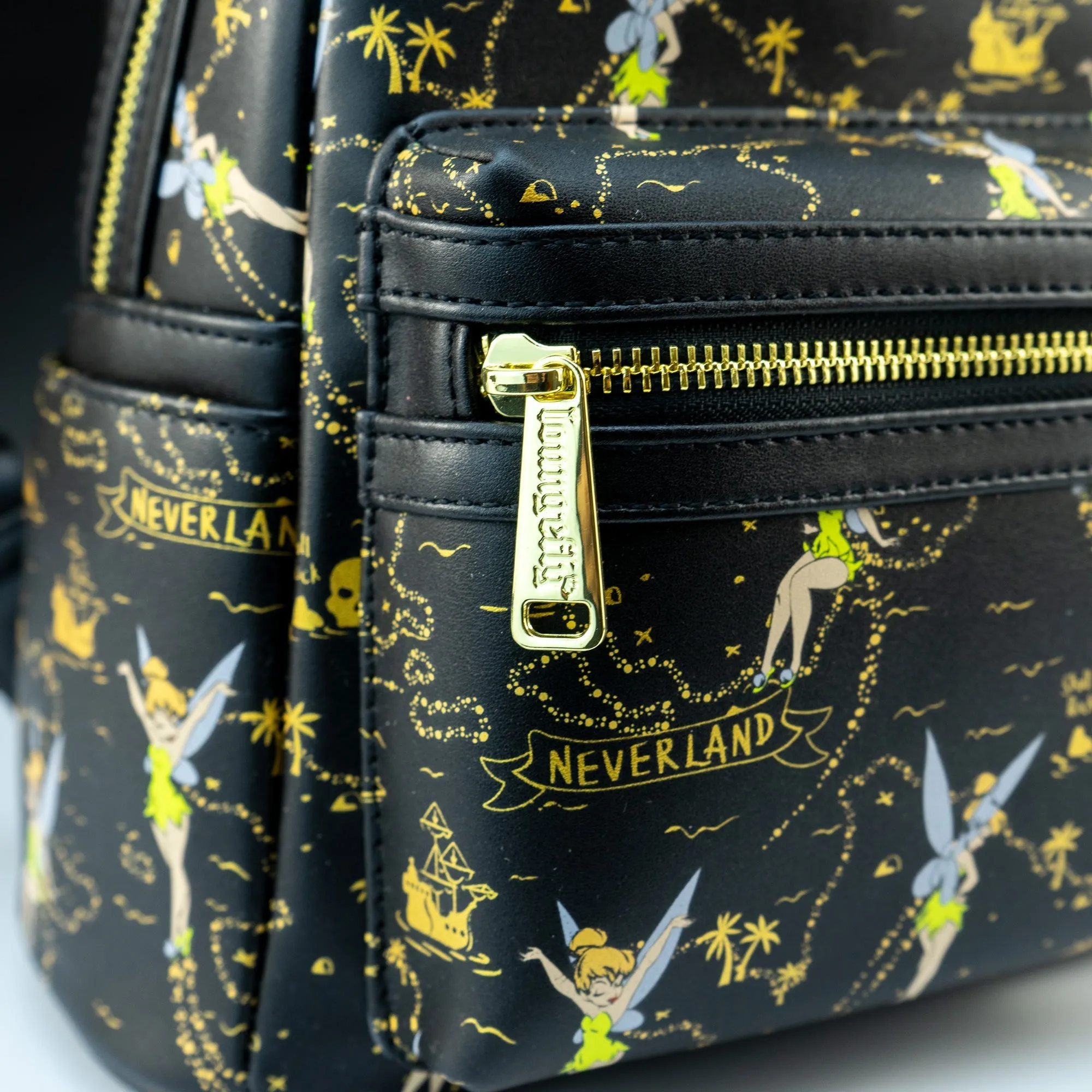 Loungefly x Disney Tinkerbell Neverland Treasure Map AOP Mini Backpack