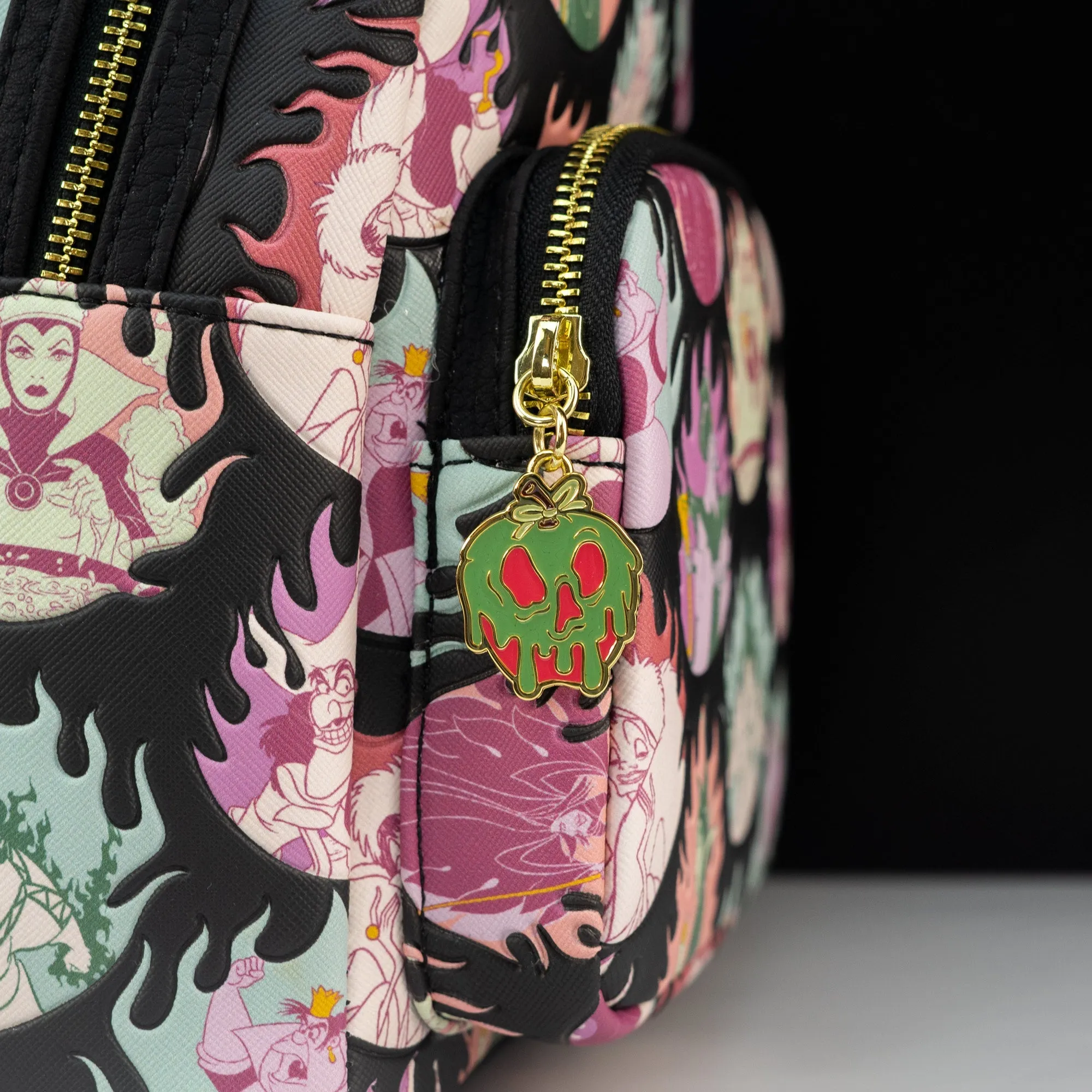 Loungefly x Disney Villains Pastel Flames Mini Backpack