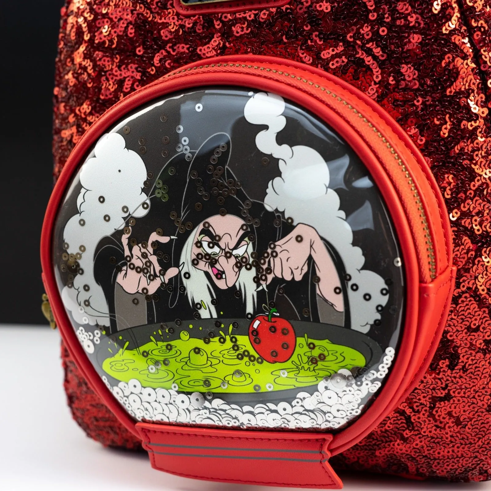 Loungefly x Disney Villains Snow White Evil Queen Snow Globe Mini Backpack