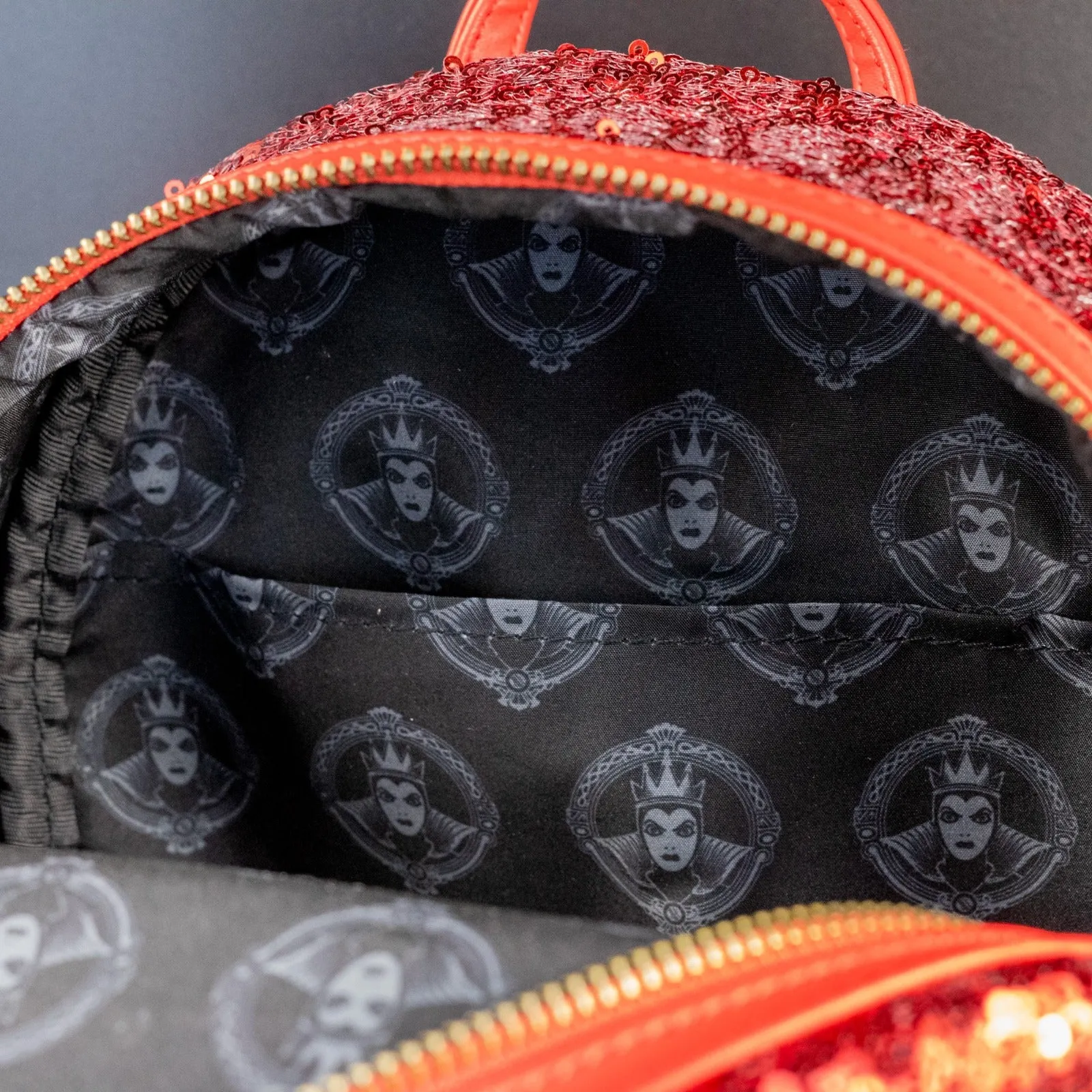 Loungefly x Disney Villains Snow White Evil Queen Snow Globe Mini Backpack