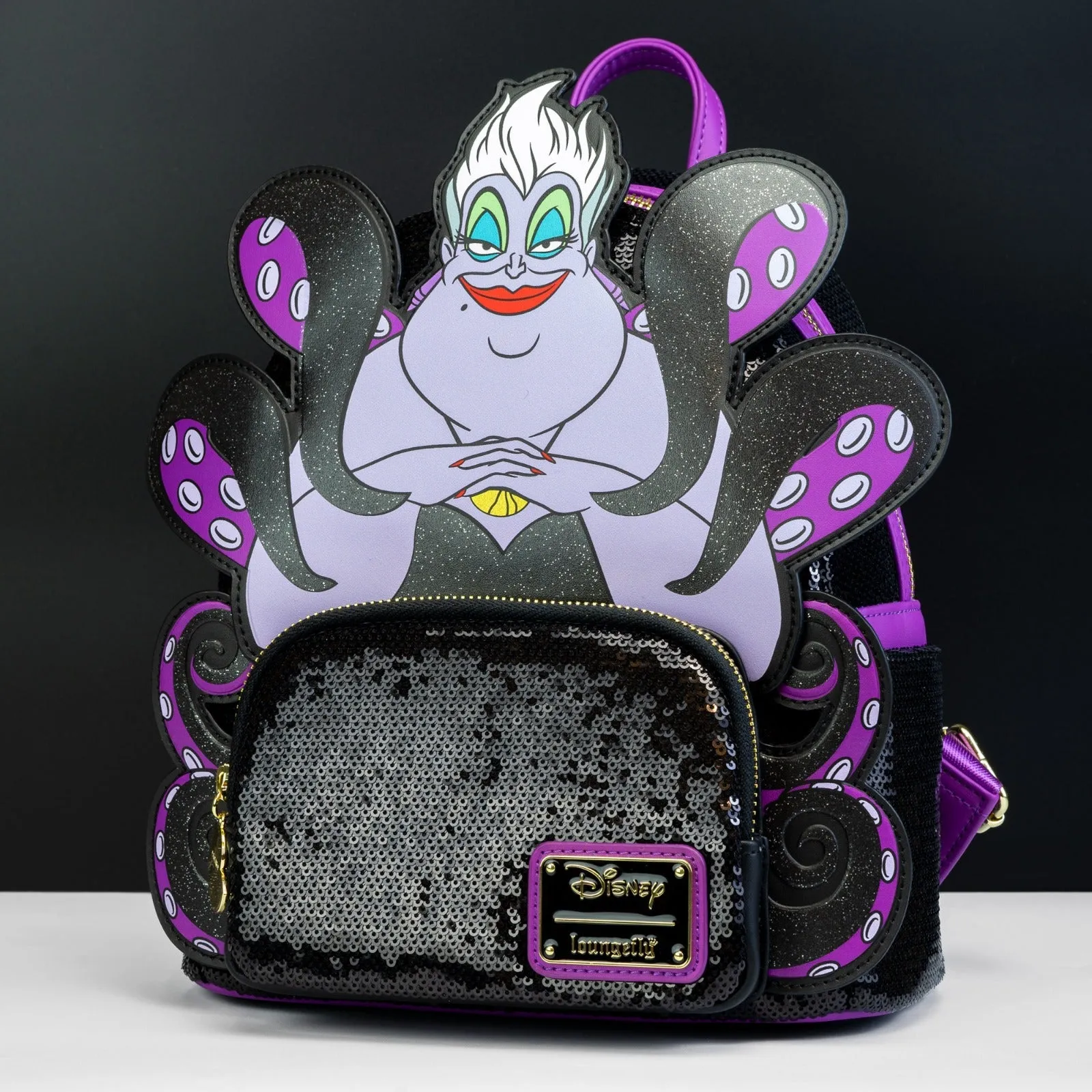 Loungefly x Disney Villains Ursula Sequin Cosplay Mini Backpack