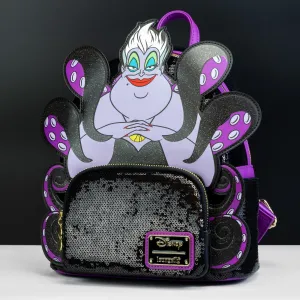 Loungefly x Disney Villains Ursula Sequin Cosplay Mini Backpack