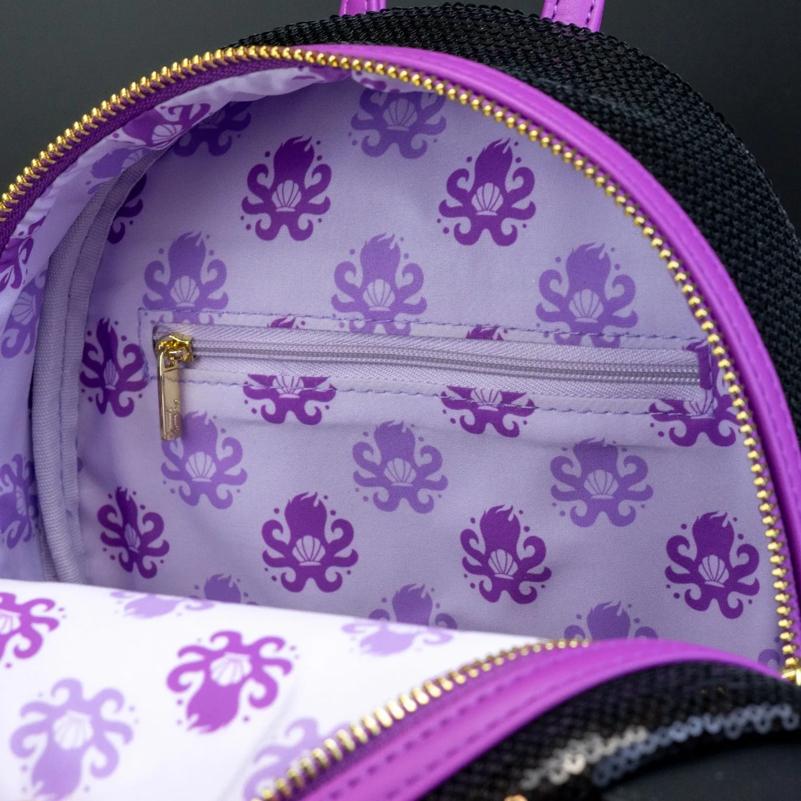 Loungefly x Disney Villains Ursula Sequin Cosplay Mini Backpack