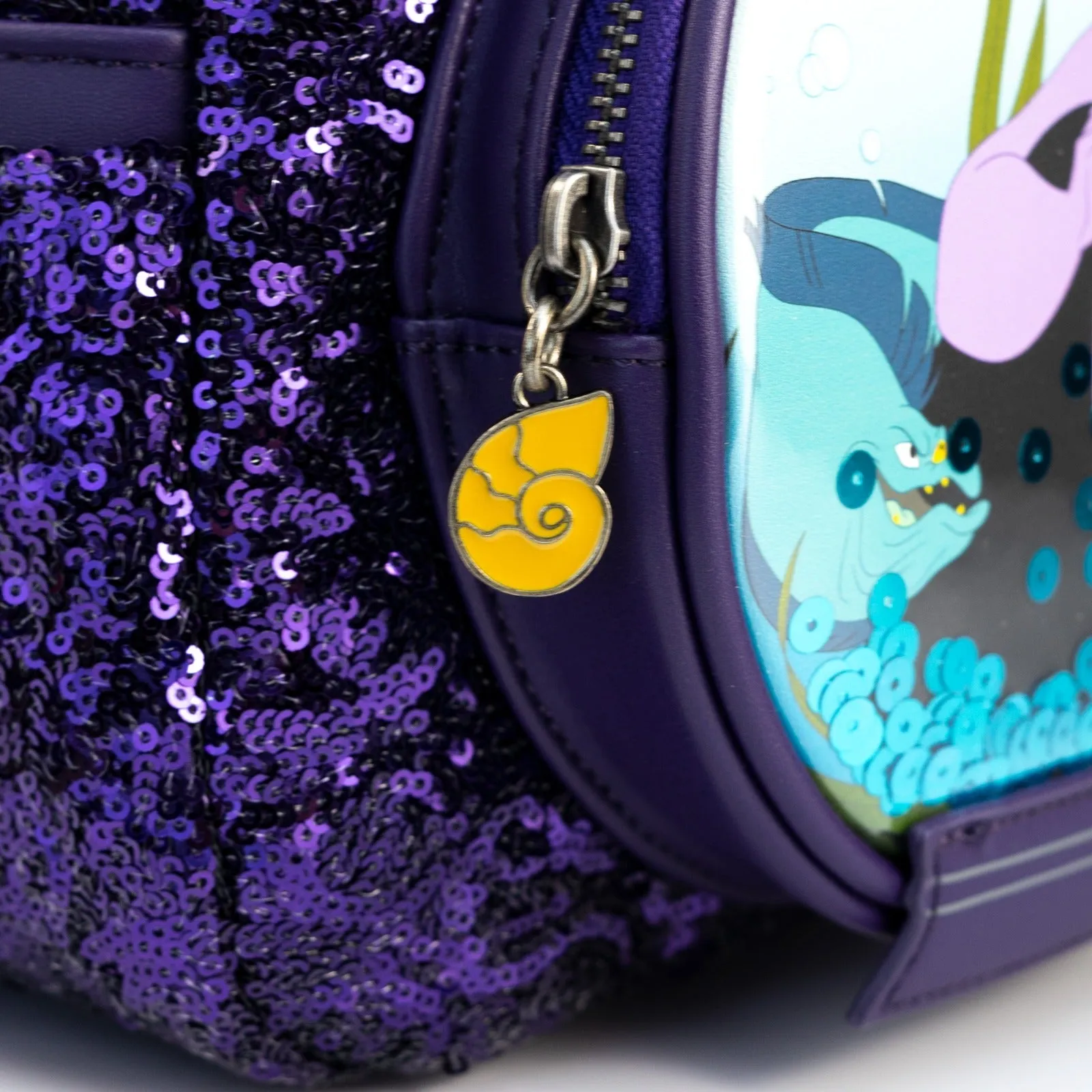 Loungefly x Disney Villains Ursula Sequin Globe Mini Backpack