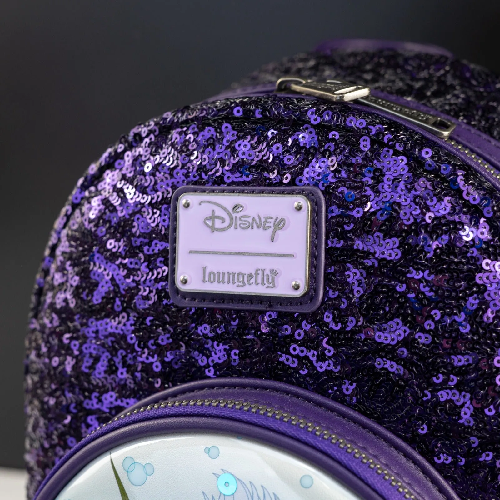 Loungefly x Disney Villains Ursula Sequin Globe Mini Backpack