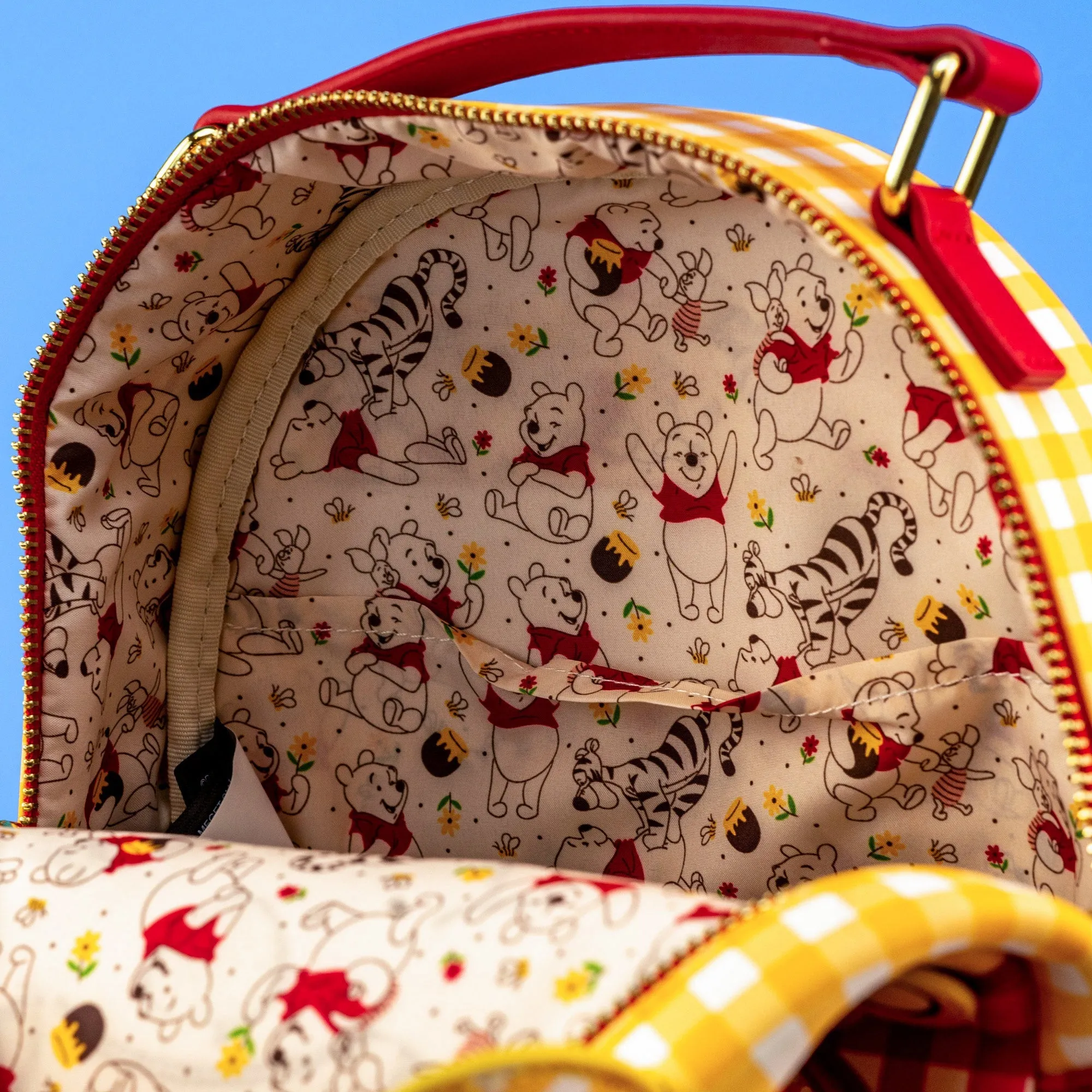 Loungefly x Disney Winnie the Pooh Gingham Mini Backpack