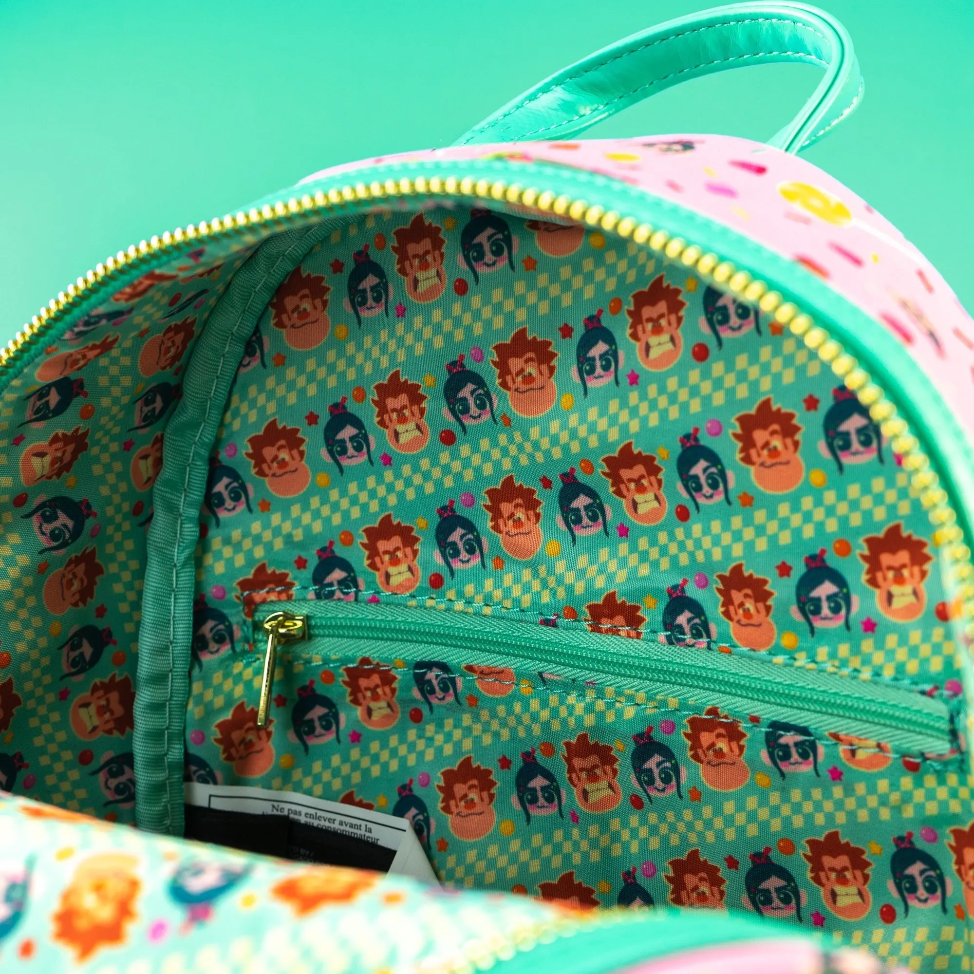 Loungefly x Disney Wreck It Ralph Vanellope AOP Mini Backpack