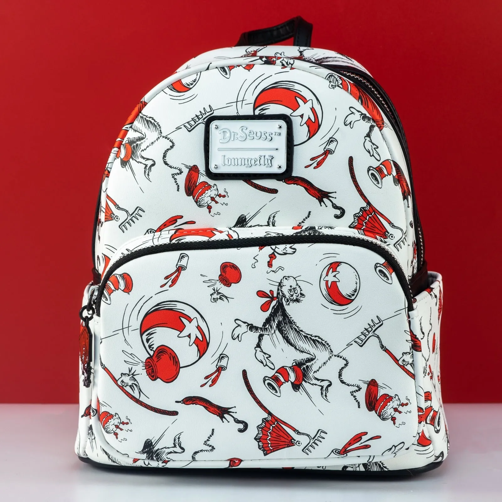 Loungefly x Dr Seuss The Cat In The Hat AOP Mini Backpack