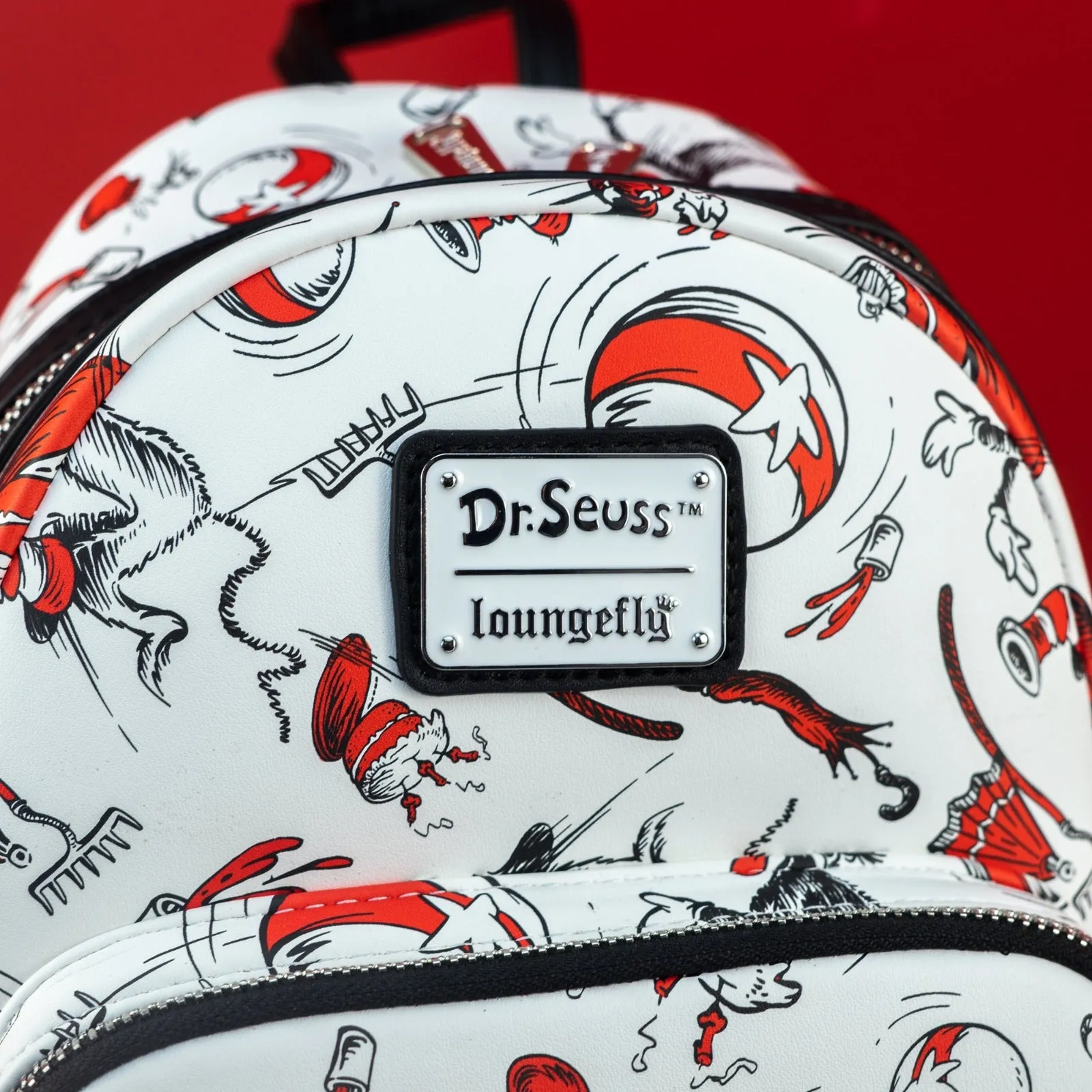 Loungefly x Dr Seuss The Cat In The Hat AOP Mini Backpack