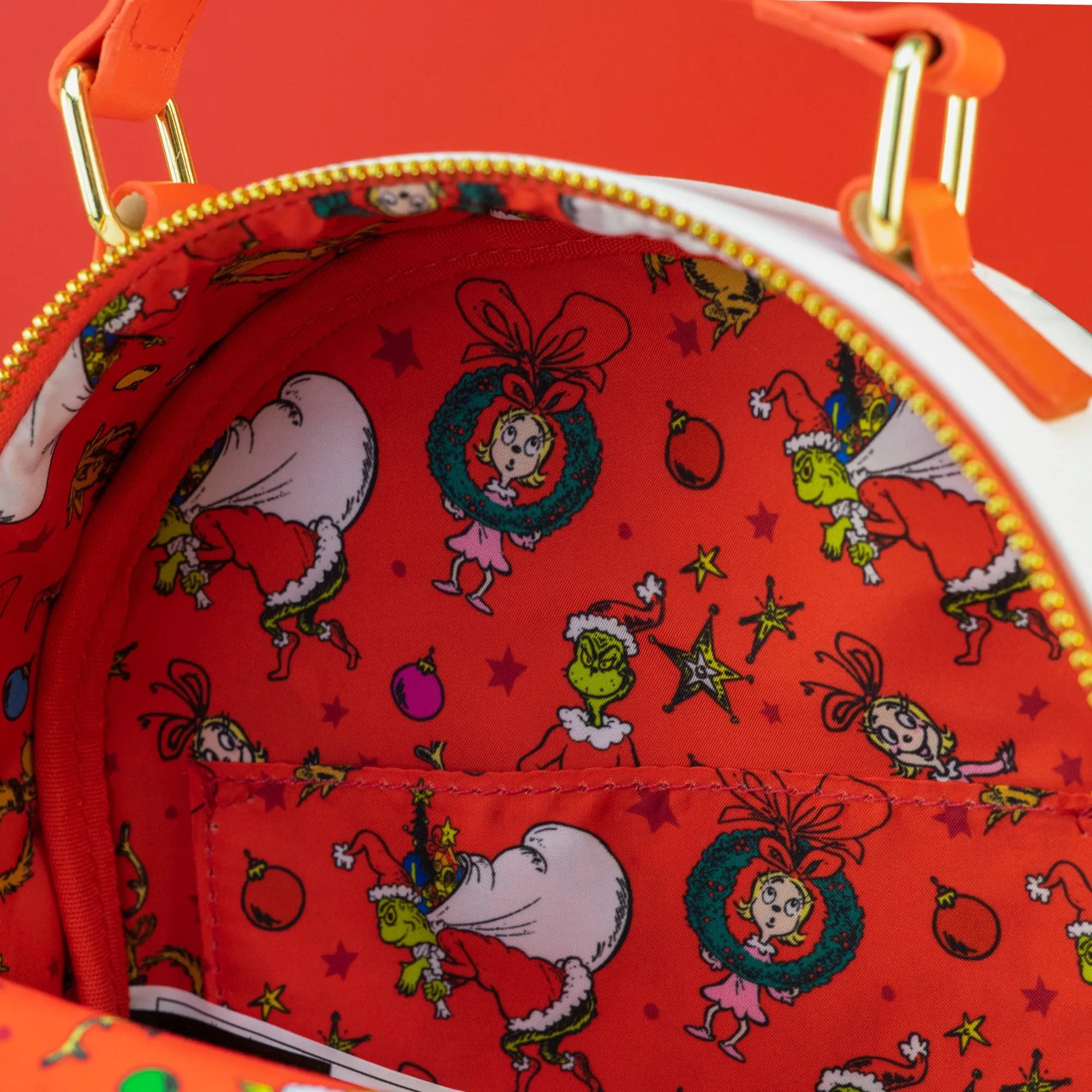 Loungefly x Dr. Seuss The Grinch Chimney Thief Mini Backpack