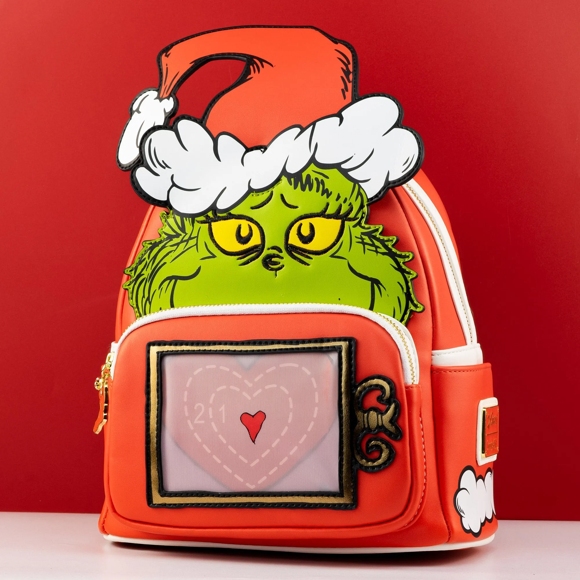 Loungefly x Dr Seuss The Grinch Santa Lenticular Mini Backpack
