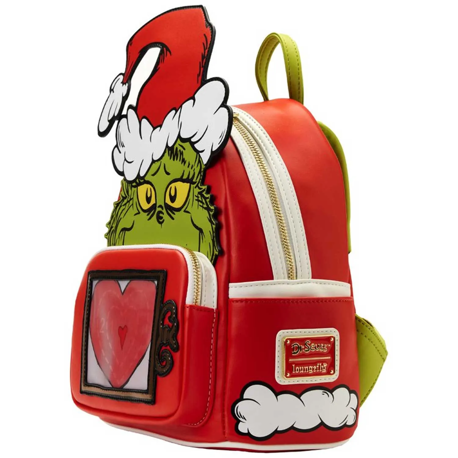 Loungefly x Dr Seuss The Grinch Santa Lenticular Mini Backpack