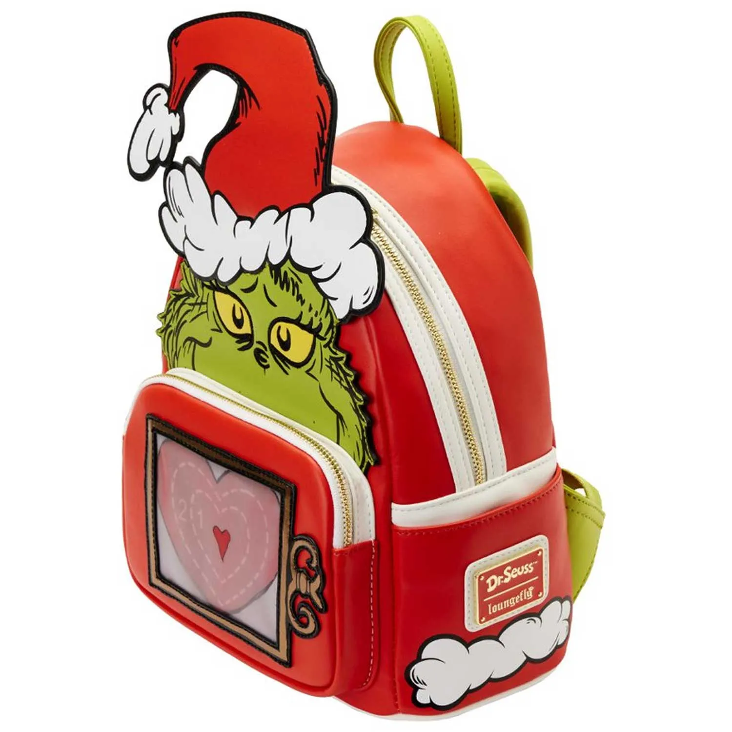 Loungefly x Dr Seuss The Grinch Santa Lenticular Mini Backpack