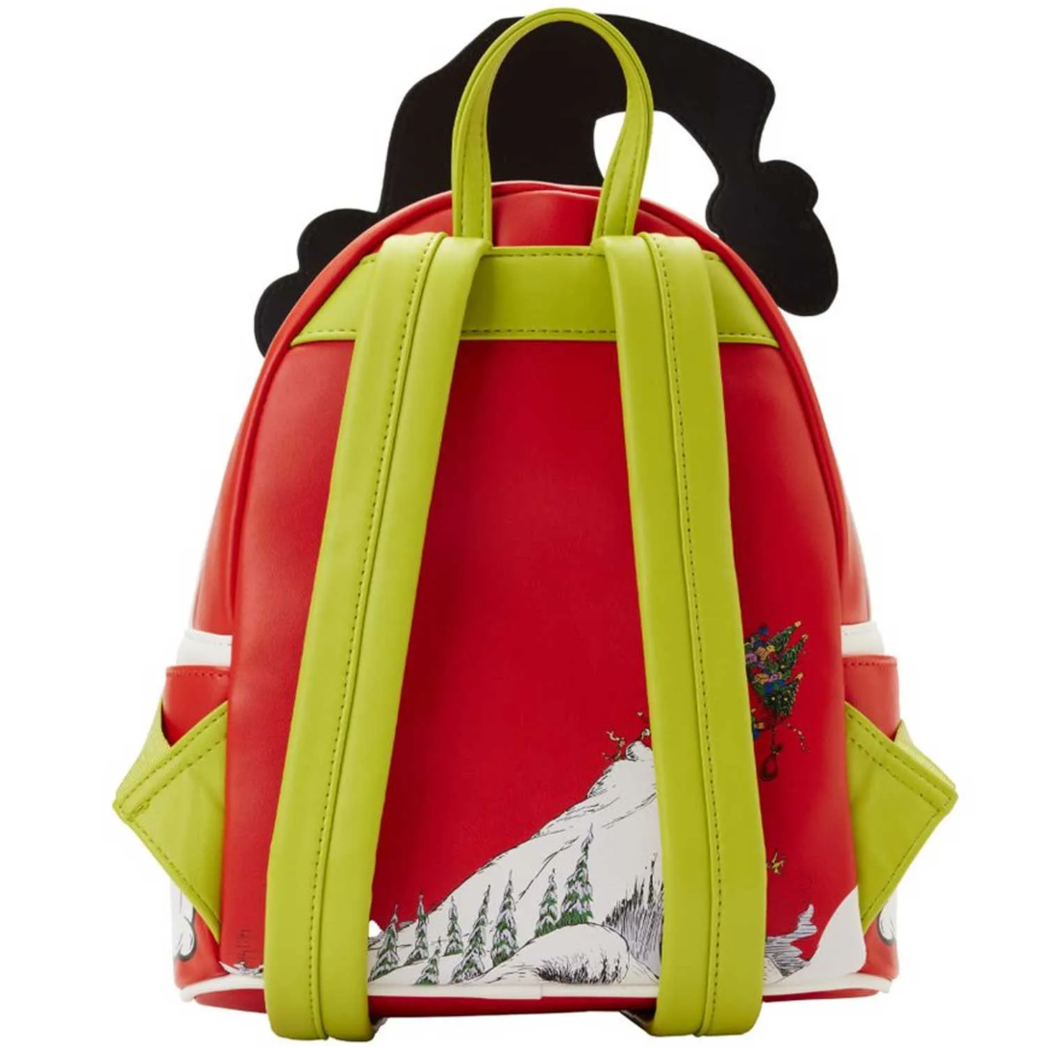Loungefly x Dr Seuss The Grinch Santa Lenticular Mini Backpack