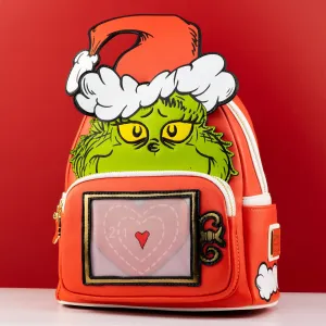 Loungefly x Dr Seuss The Grinch Santa Lenticular Mini Backpack