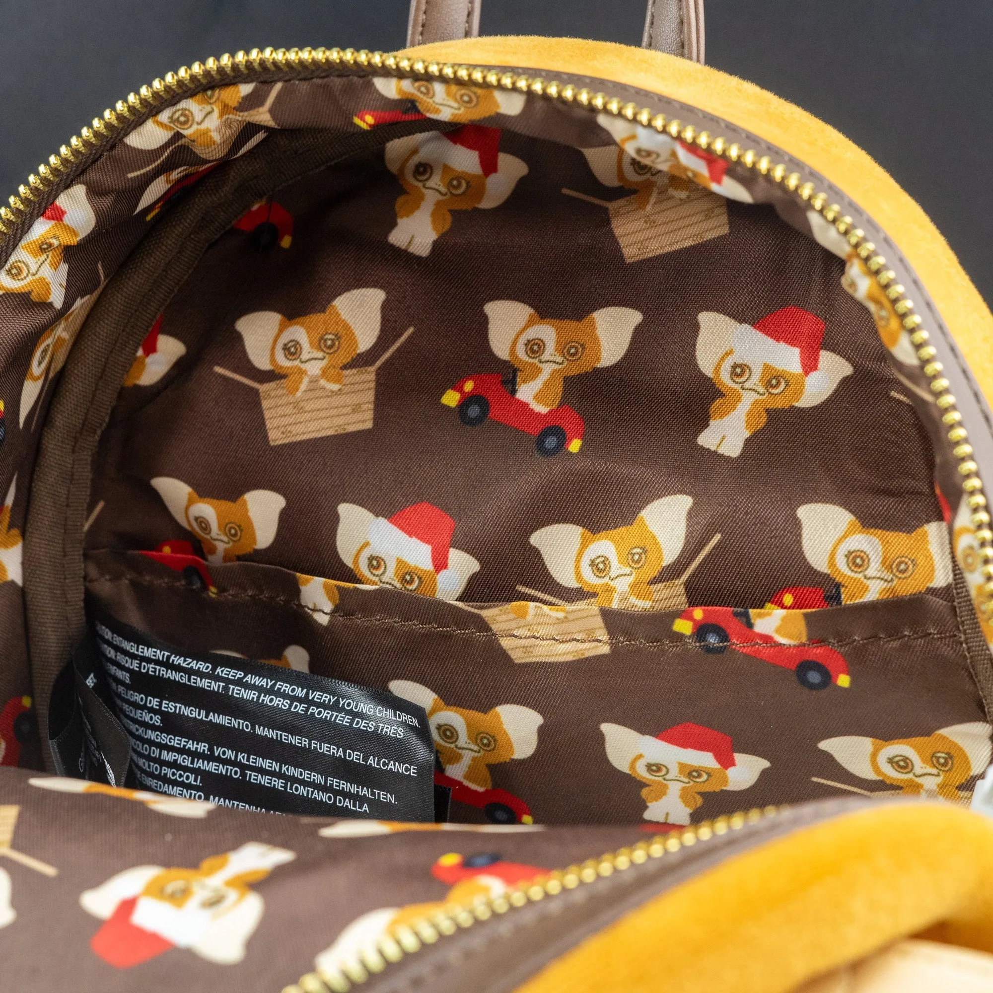 Loungefly x Gremlins Gizmo Holiday Cosplay w/ Detachable Hat Mini Backpack