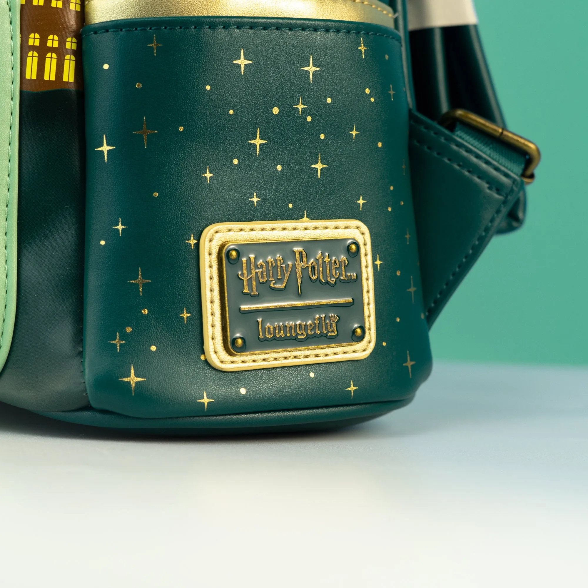 Loungefly x Harry Potter Golden Hogwarts Castle Mini Backpack