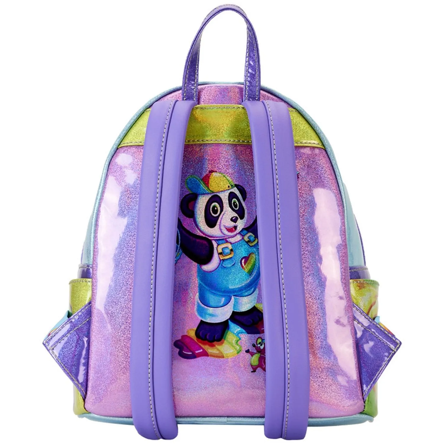 Loungefly x Lisa Frank Glitter Colour Block Mini Backpack