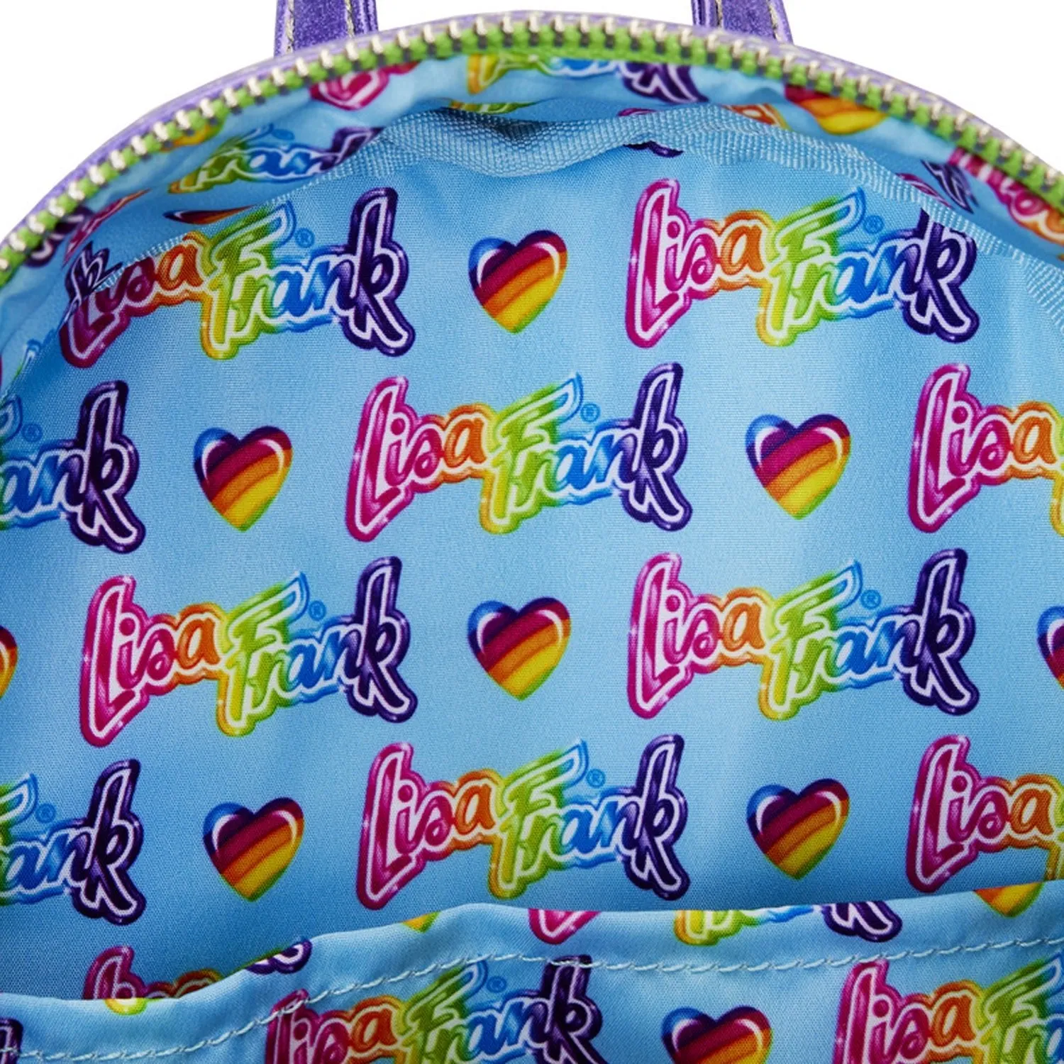 Loungefly x Lisa Frank Glitter Colour Block Mini Backpack