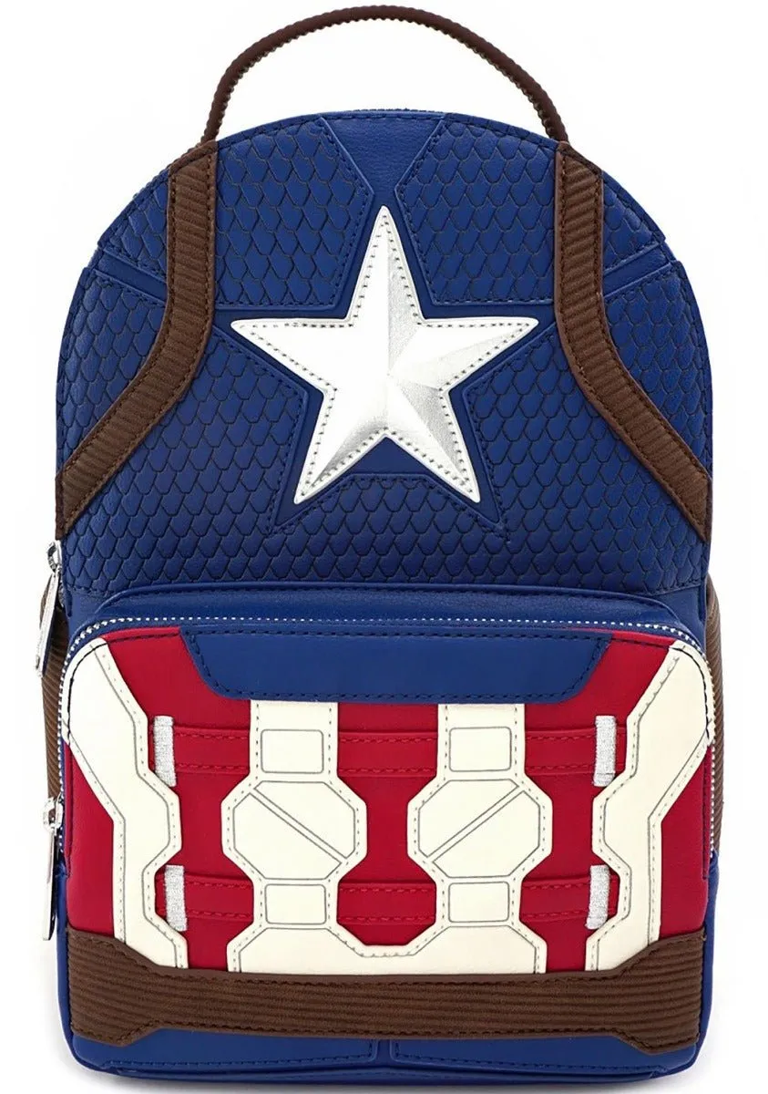 Loungefly x Marvel Captain America Endgame Hero Mini Backpack