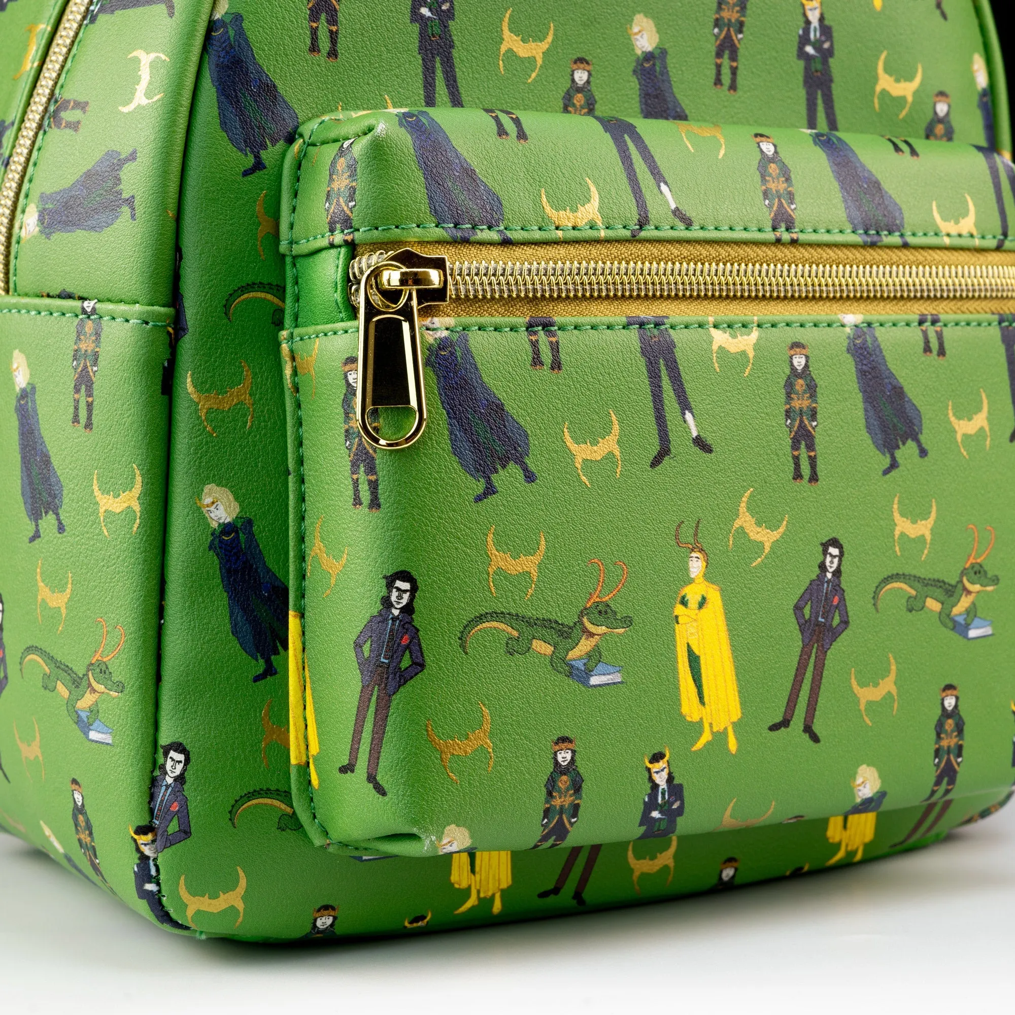 Loungefly x Marvel Loki Variants All Over Print Mini Backpack