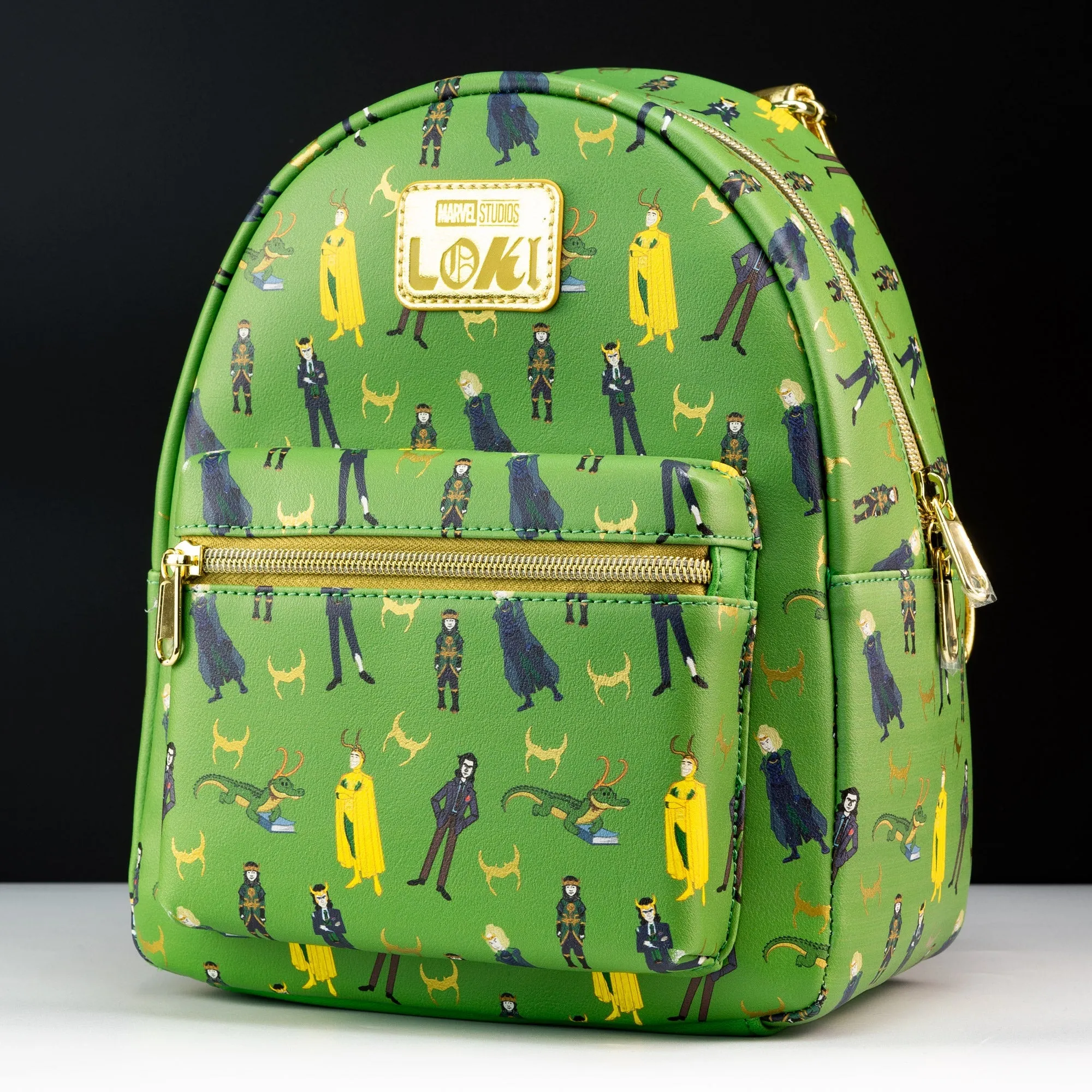 Loungefly x Marvel Loki Variants All Over Print Mini Backpack