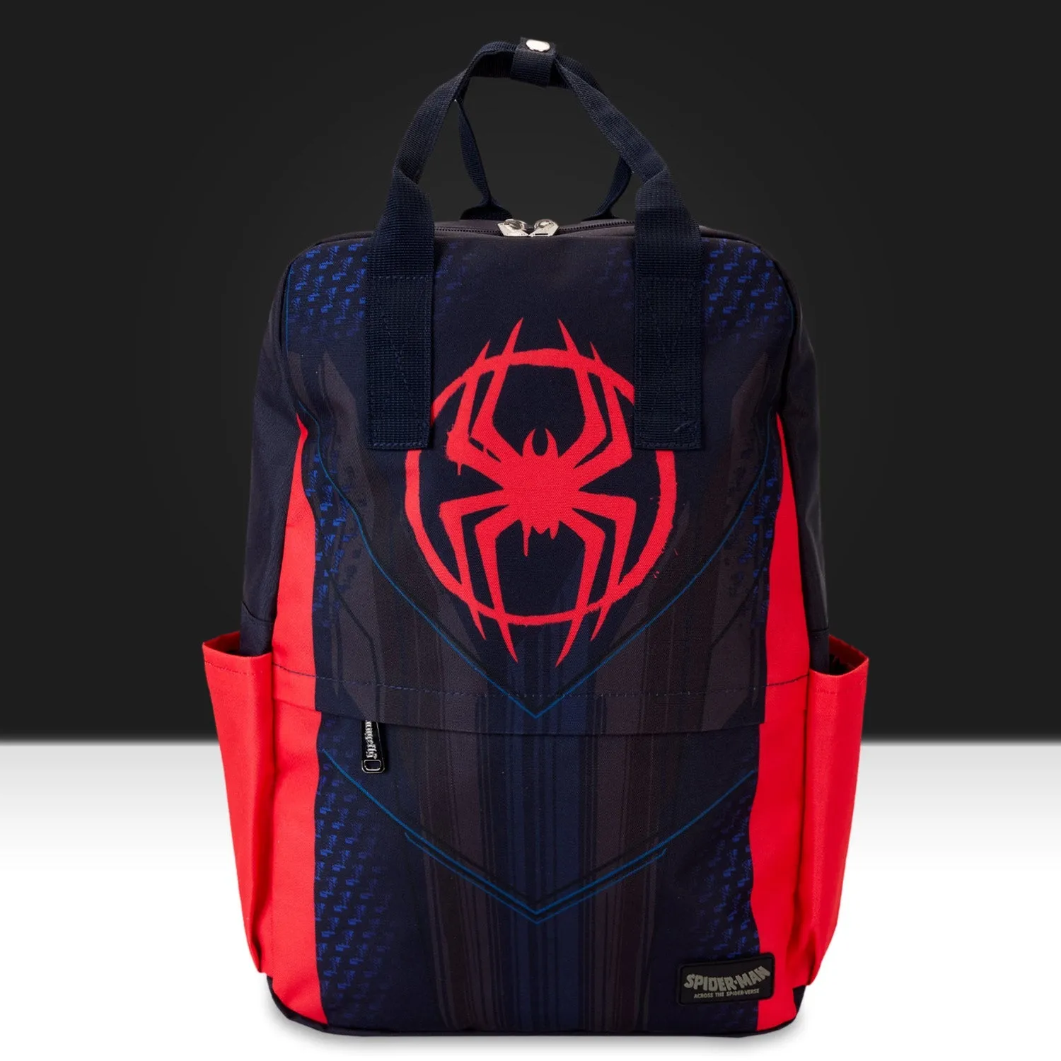 Loungefly x Marvel Spider-Verse Miles Morales Suit Full Size Nylon Backpack