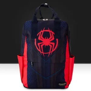 Loungefly x Marvel Spider-Verse Miles Morales Suit Full Size Nylon Backpack
