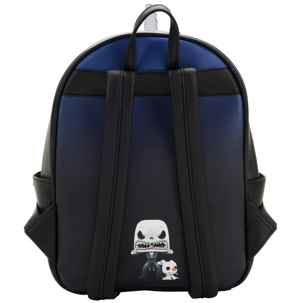Loungefly x NBC Jack Skellington and Zero GITD House Mini Backpack