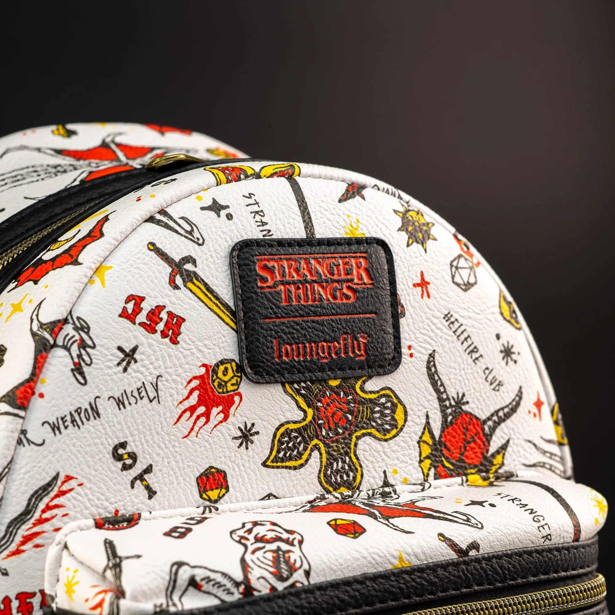 Loungefly x Netflix Stranger Things Hellfire Club Icons Mini Backpack