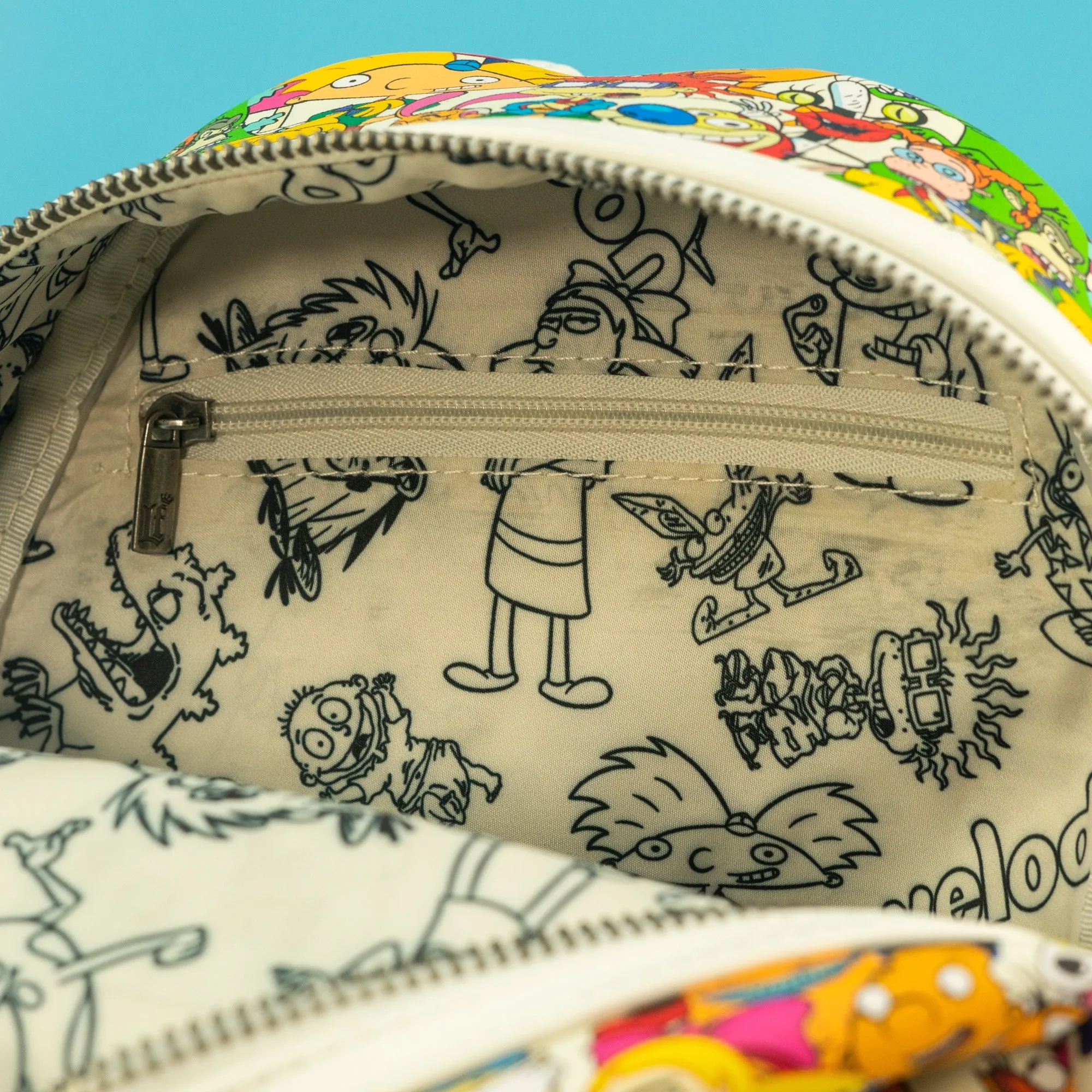 Loungefly x Nickelodeon Nick Rewind Gang All Over Print Mini Backpack