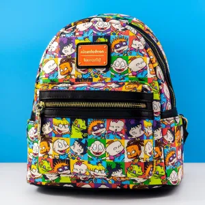 Loungefly x Nickelodeon Rugrats Character Tile Print Mini Backpack