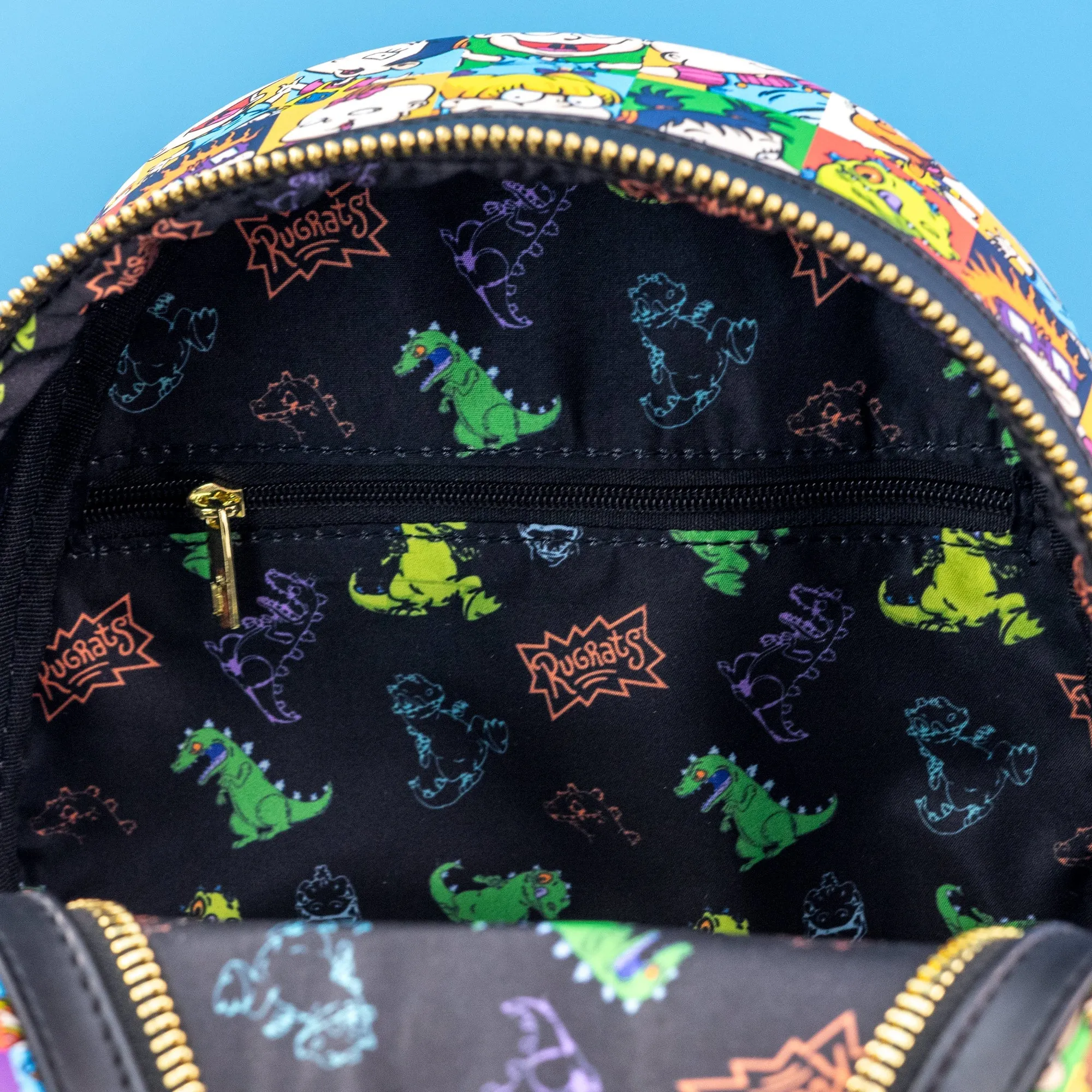 Loungefly x Nickelodeon Rugrats Character Tile Print Mini Backpack
