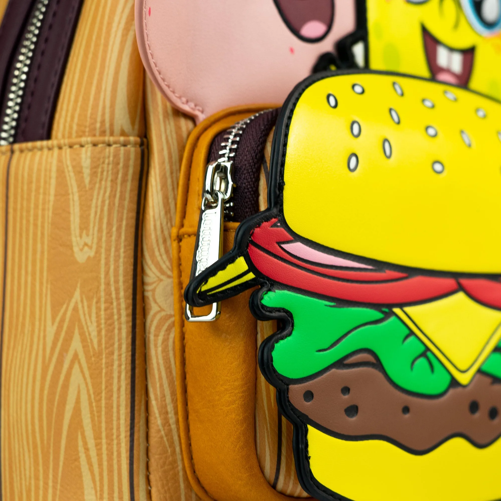 Loungefly x Nickelodeon SpongeBob Krabby patty Group Mini Backpack