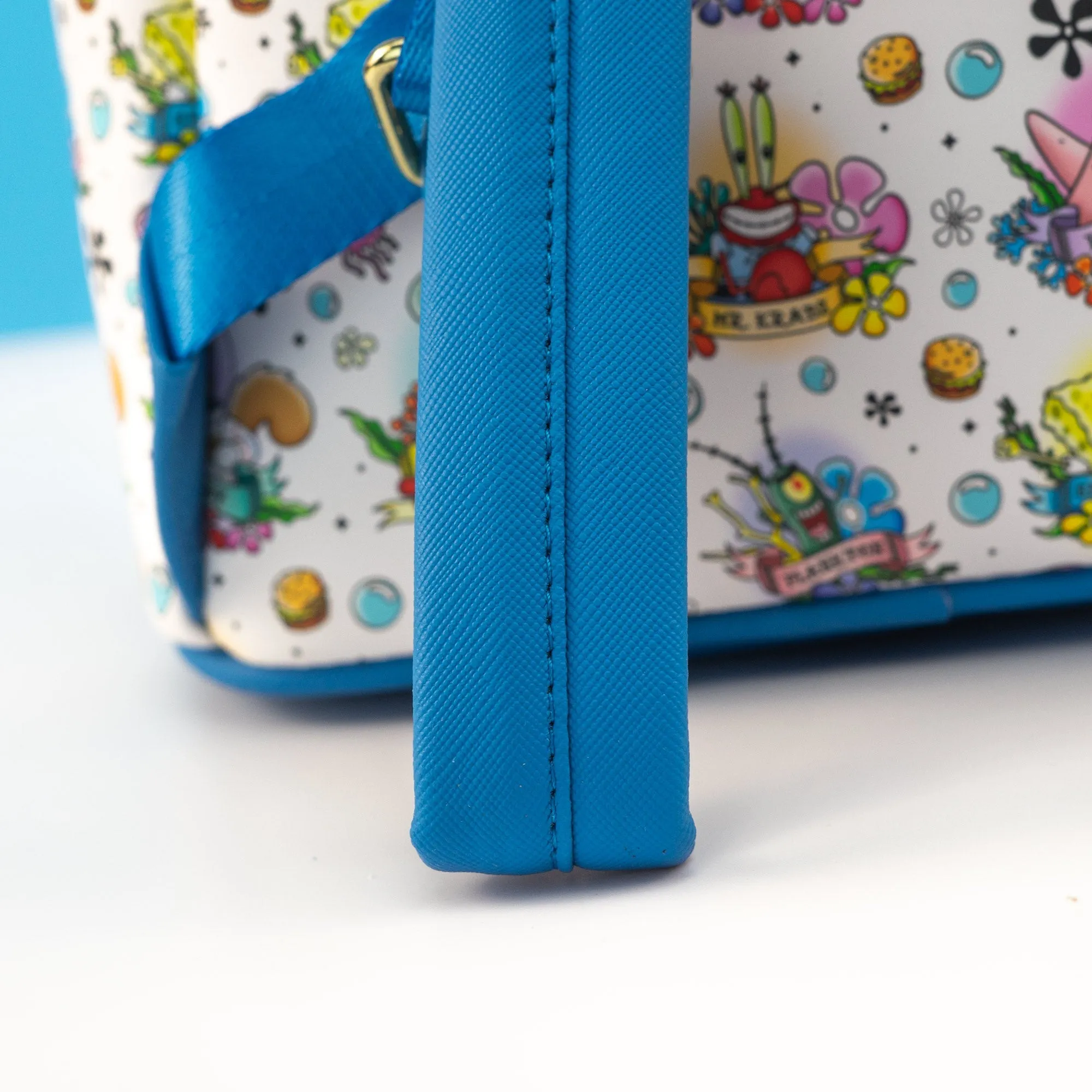 Loungefly x Nickelodeon Spongebob Squarepants Tattoo AOP Mini Backpack