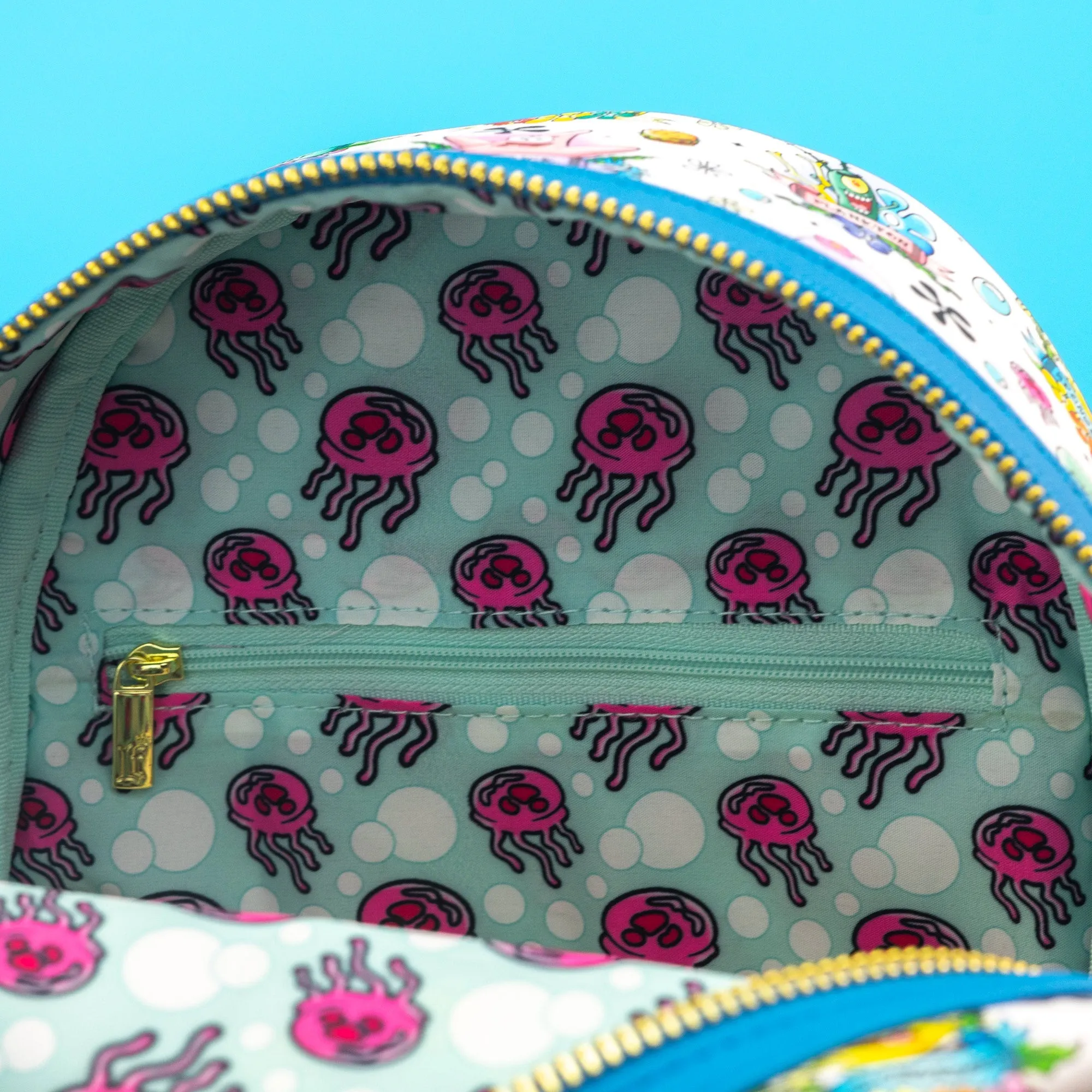 Loungefly x Nickelodeon Spongebob Squarepants Tattoo AOP Mini Backpack