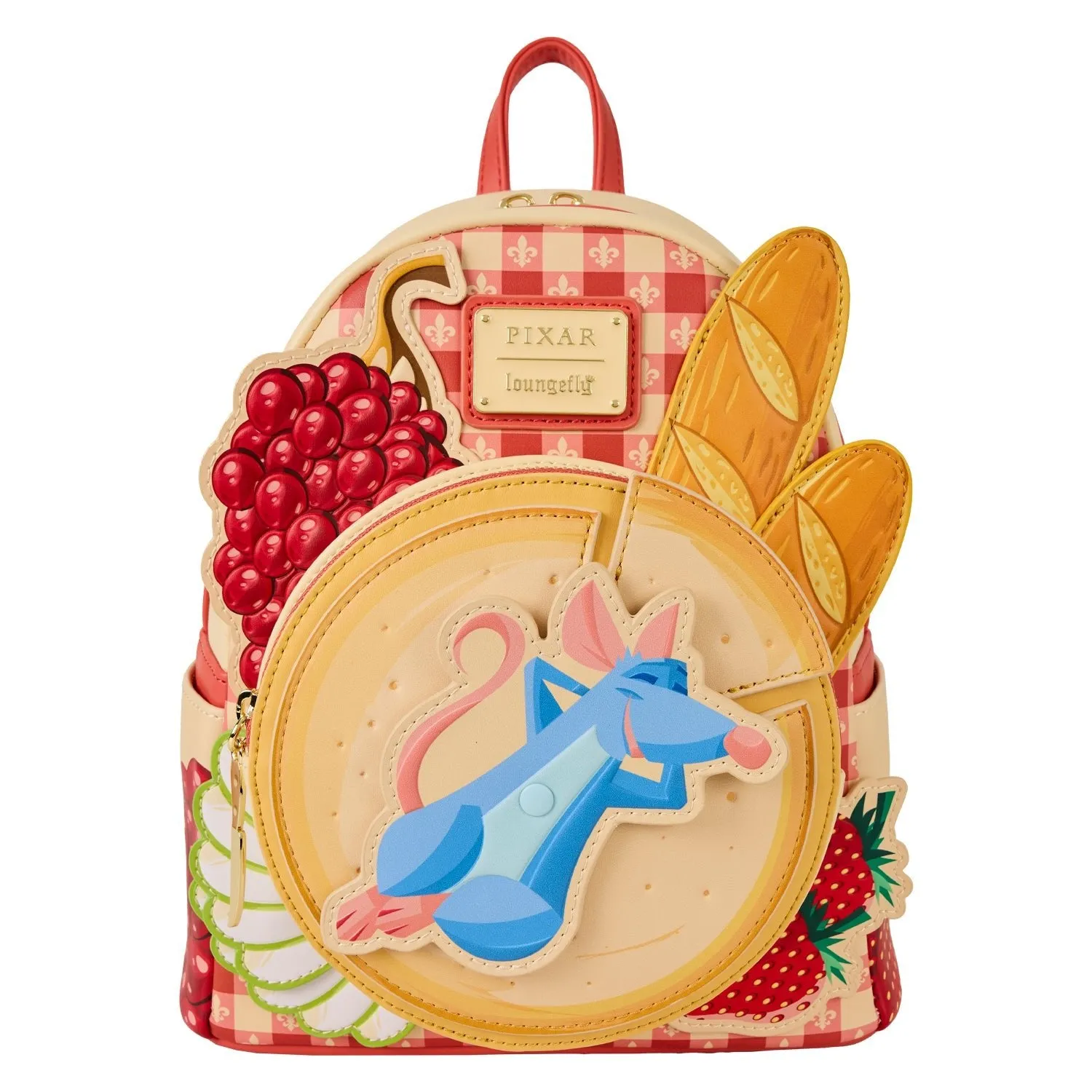Loungefly x Pixar Ratatouille Remy Cheese Wheel Mini Backpack