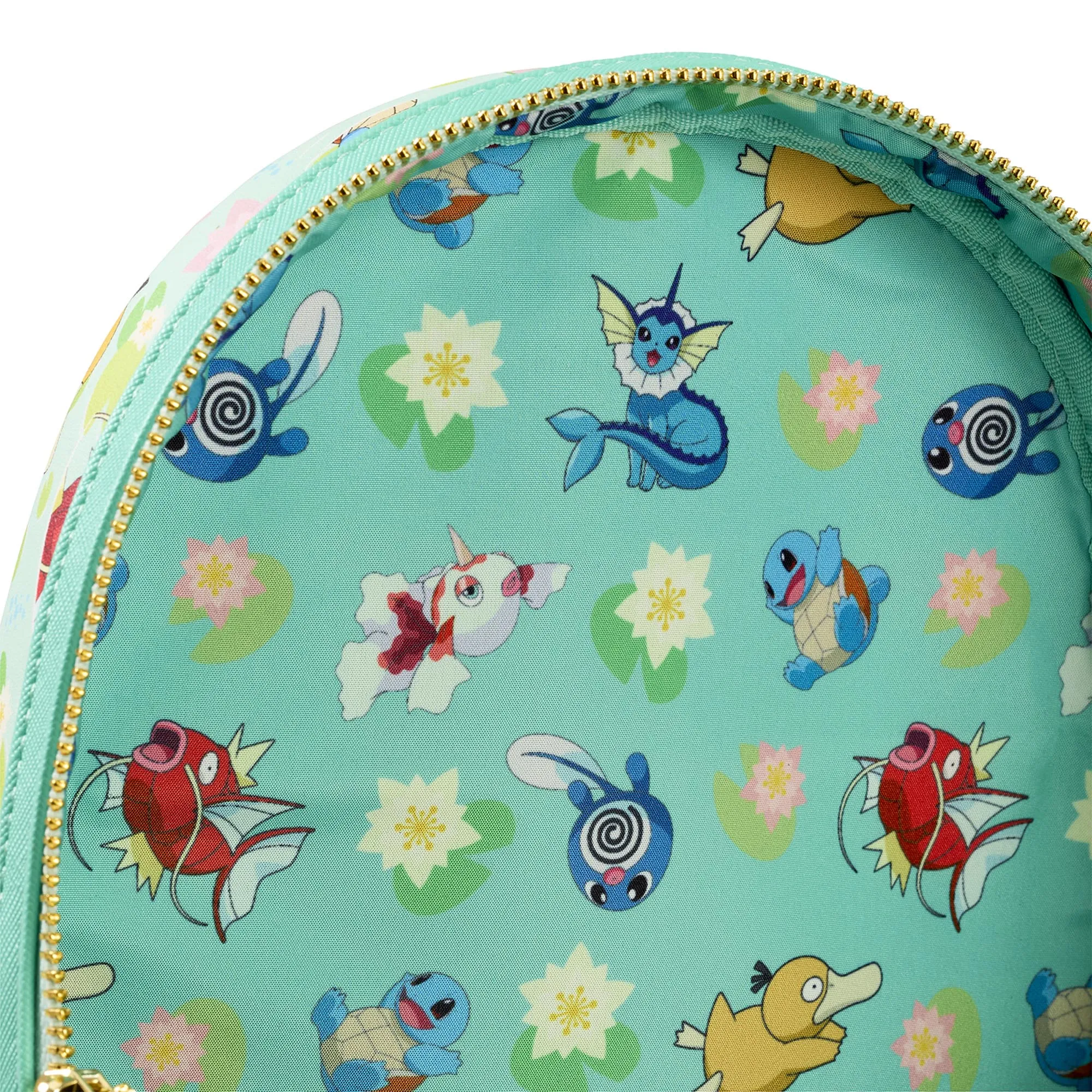 Loungefly x Pokemon Water Type Lily Pad AOP Mini Backpack