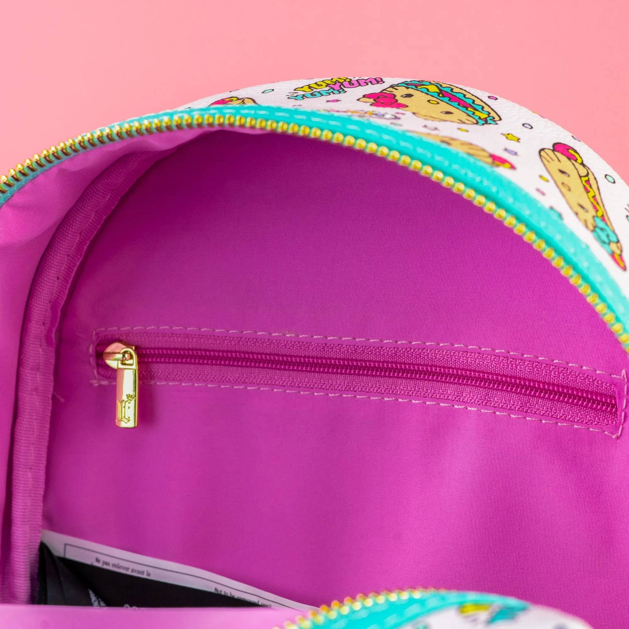 Loungefly x Sanrio Hello Kitty Burger and Hot Dog Print Mini Backpack