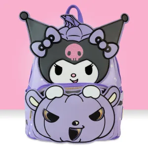 Loungefly x Sanrio Kuromi Pumpkin Mini Backpack