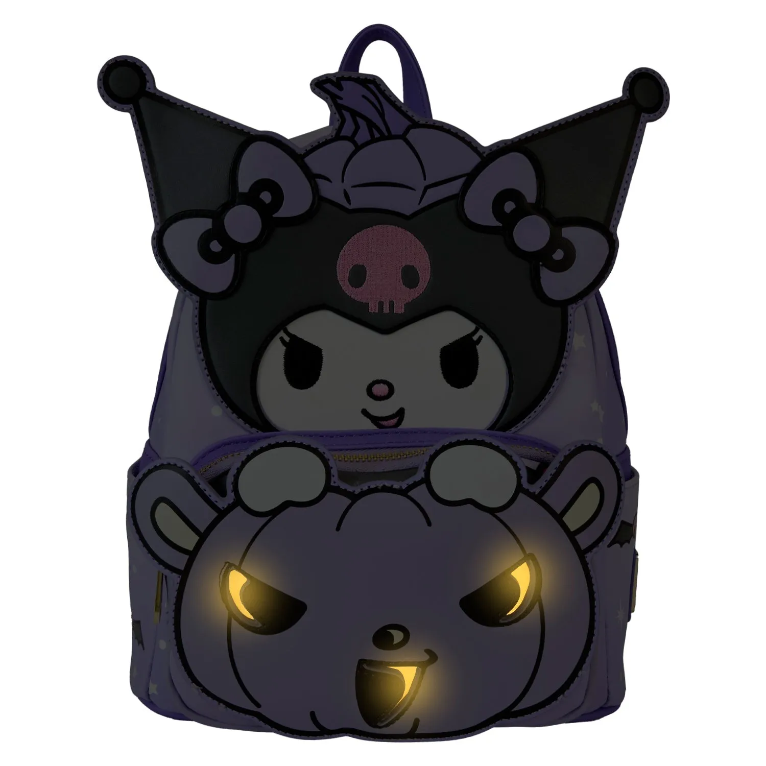 Loungefly x Sanrio Kuromi Pumpkin Mini Backpack