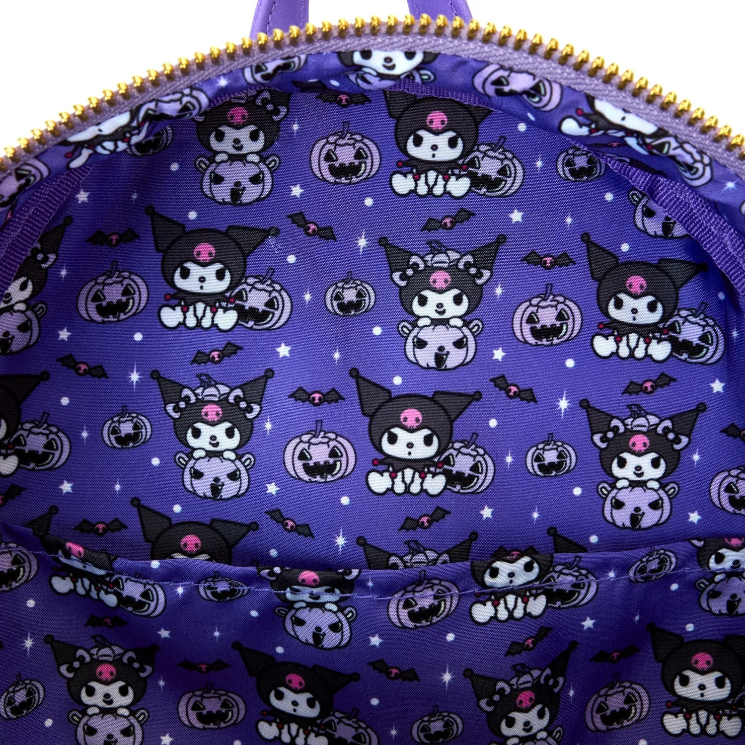 Loungefly x Sanrio Kuromi Pumpkin Mini Backpack