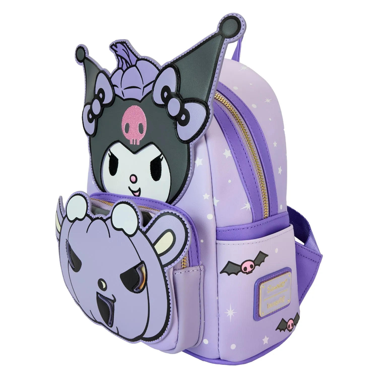 Loungefly x Sanrio Kuromi Pumpkin Mini Backpack