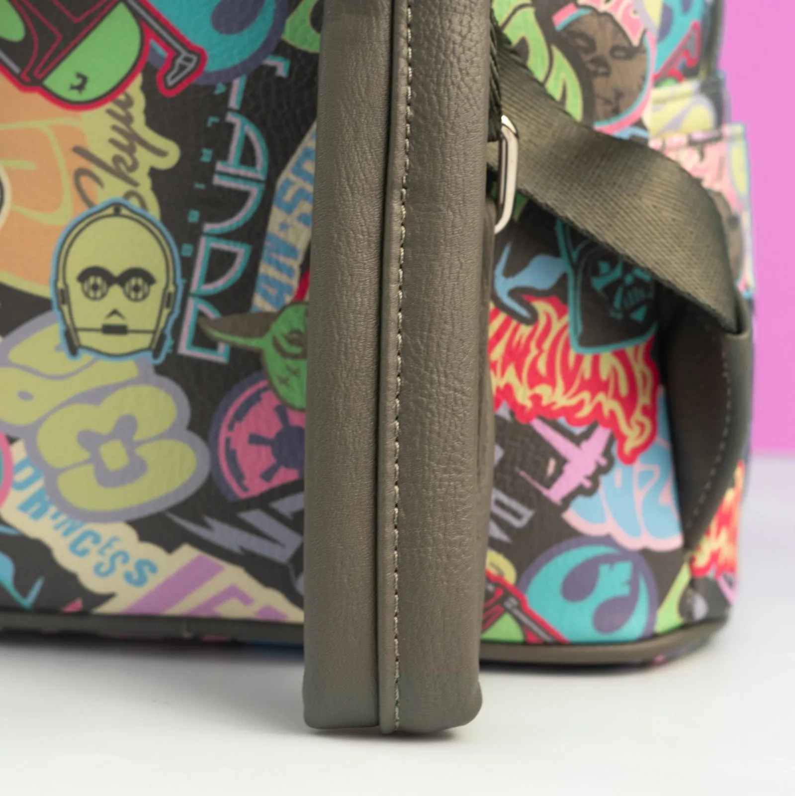 Loungefly x Star Wars Pastel Stickers Print Mini Backpack