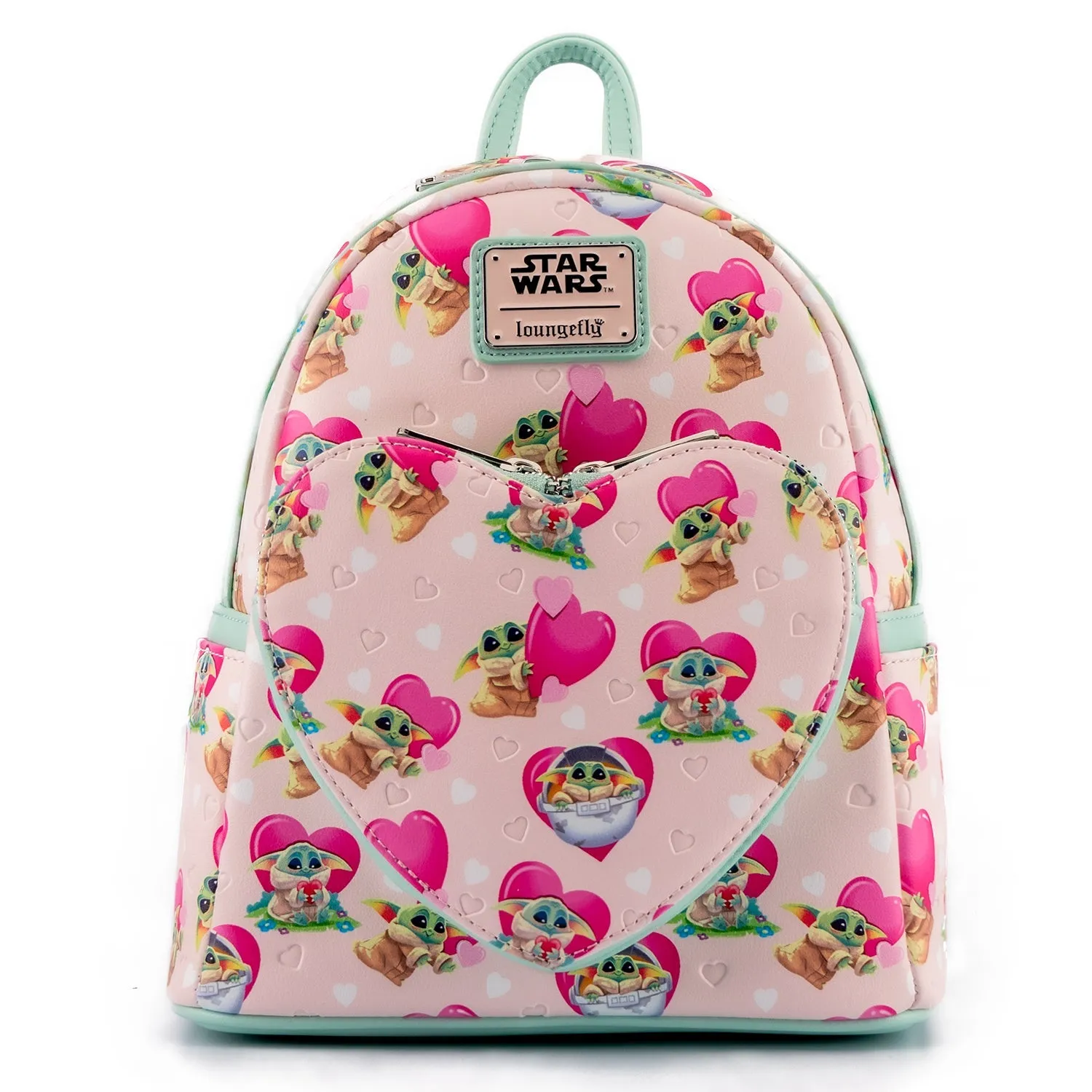 Loungefly x Star Wars The Mandalorian Grogu Valentines Mini Backpack