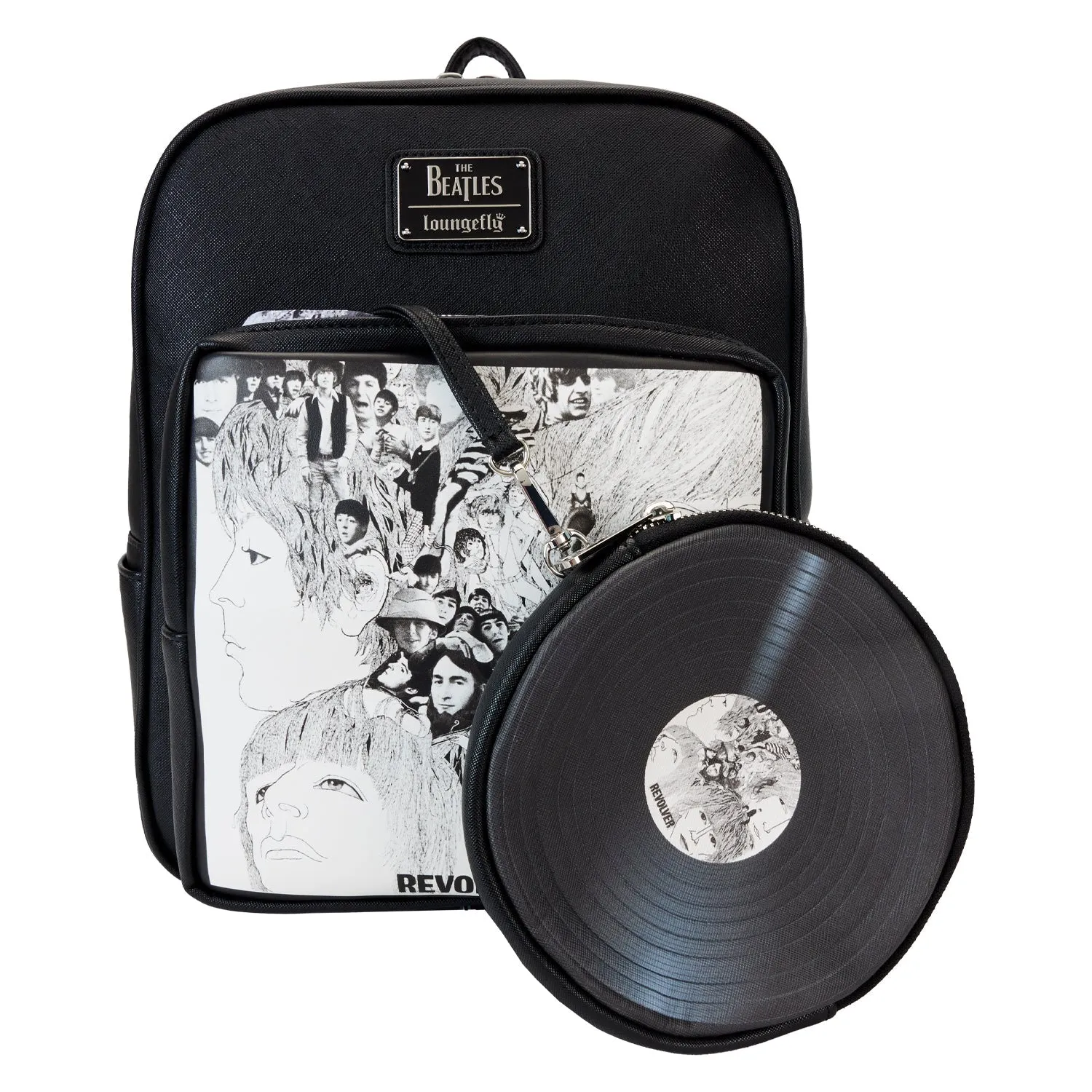 Loungefly x The Beatles Revolver Album with Record Pouch Mini Backpack