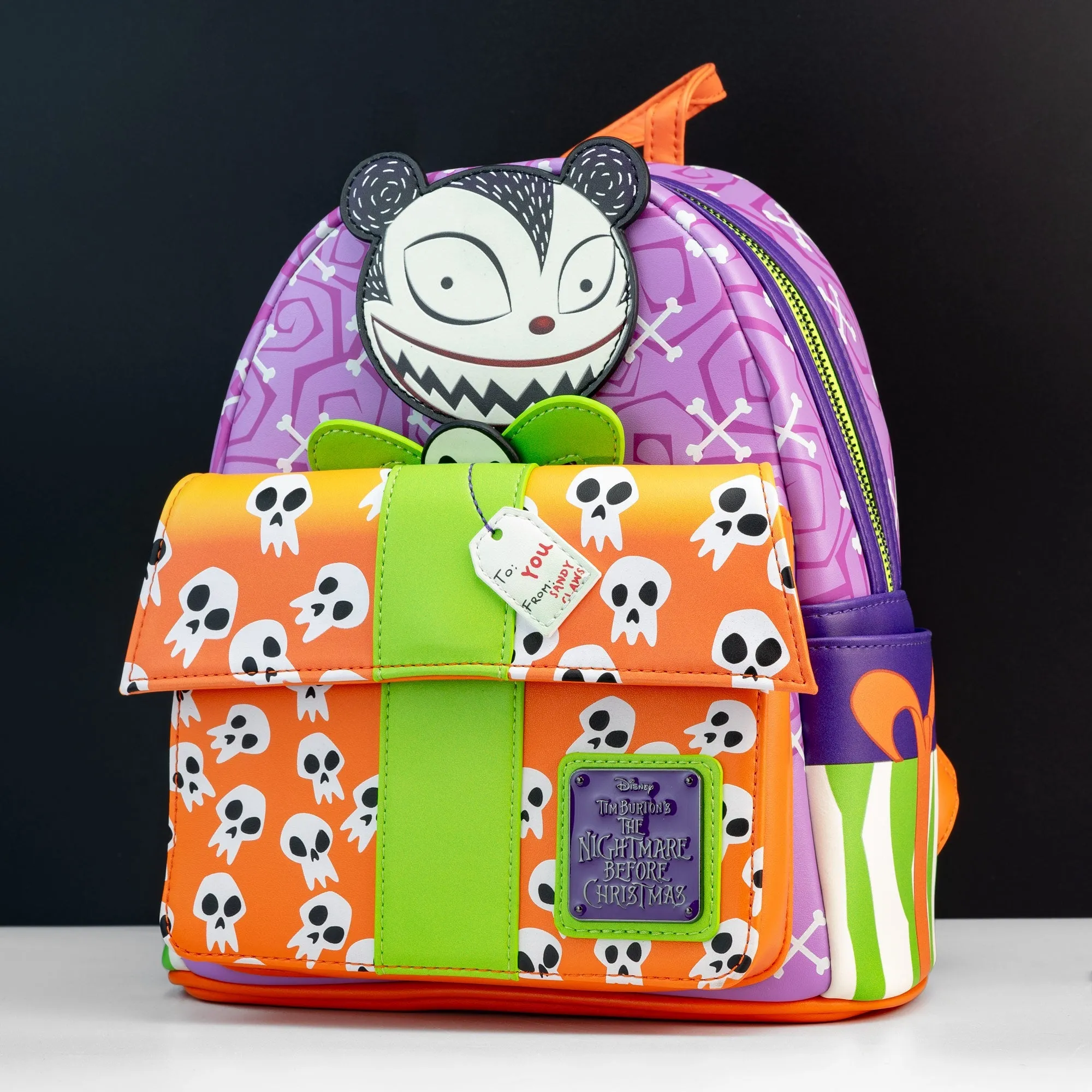 Loungefly x The Nightmare Before Christmas Scary Teddy Present Mini Backpack