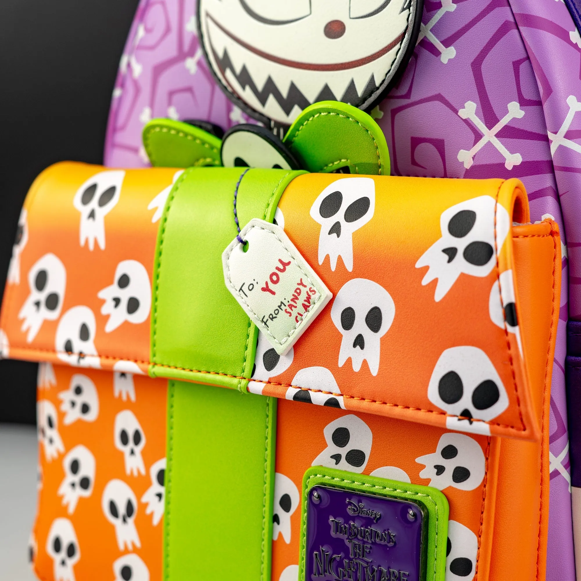 Loungefly x The Nightmare Before Christmas Scary Teddy Present Mini Backpack