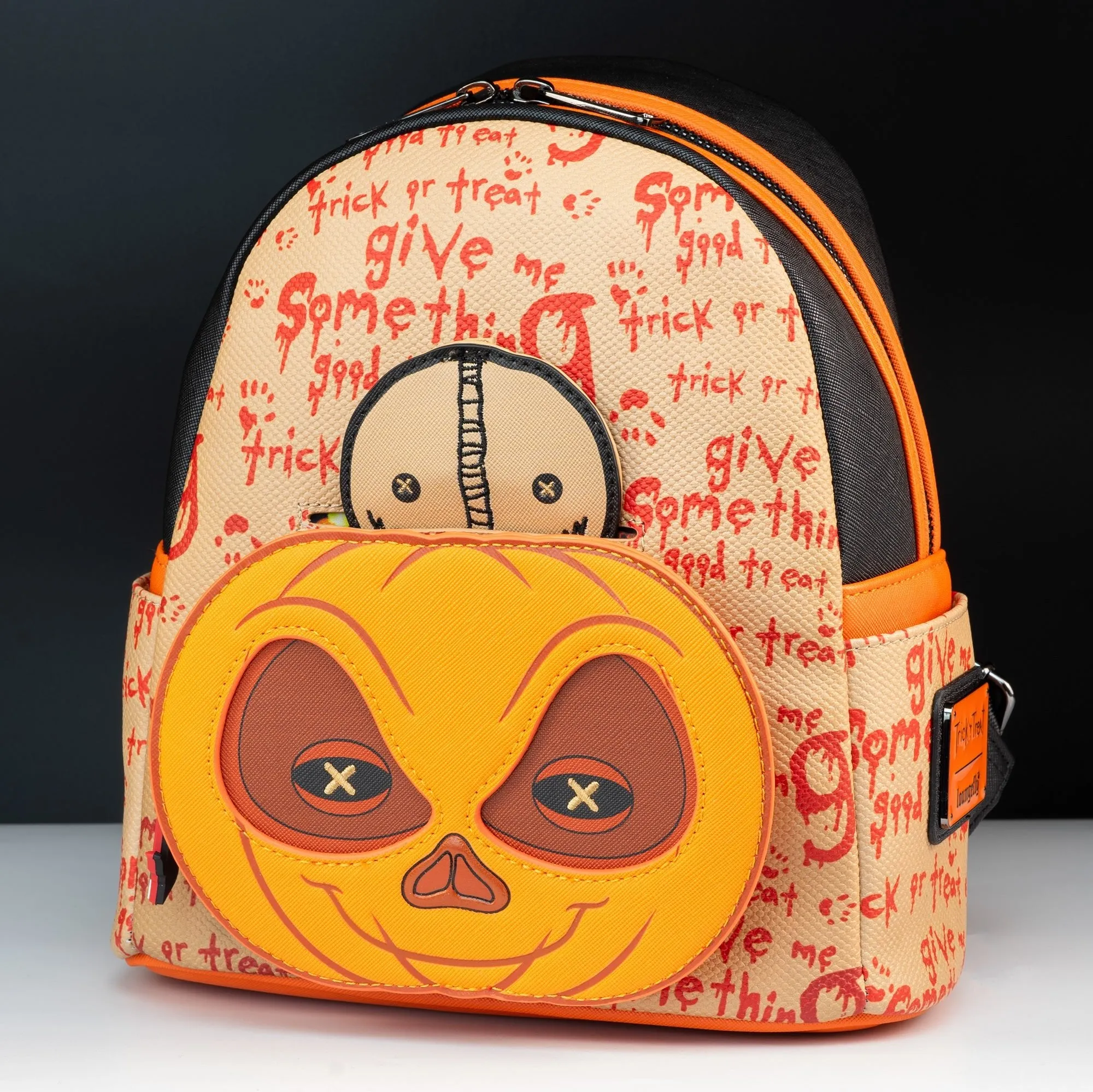 Loungefly x Trick ??r Treat Pumpkin Cosplay Mini Backpack