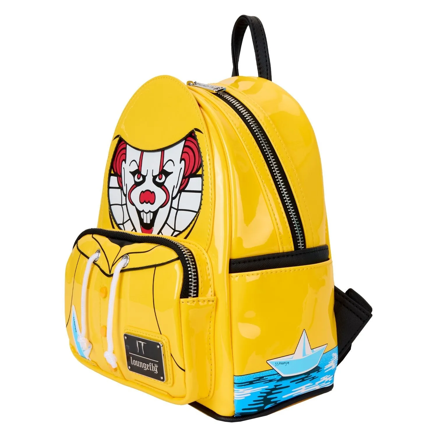 Loungefly x Warner Brothers IT Pennywise Raincoat Cosplay Mini Backpack